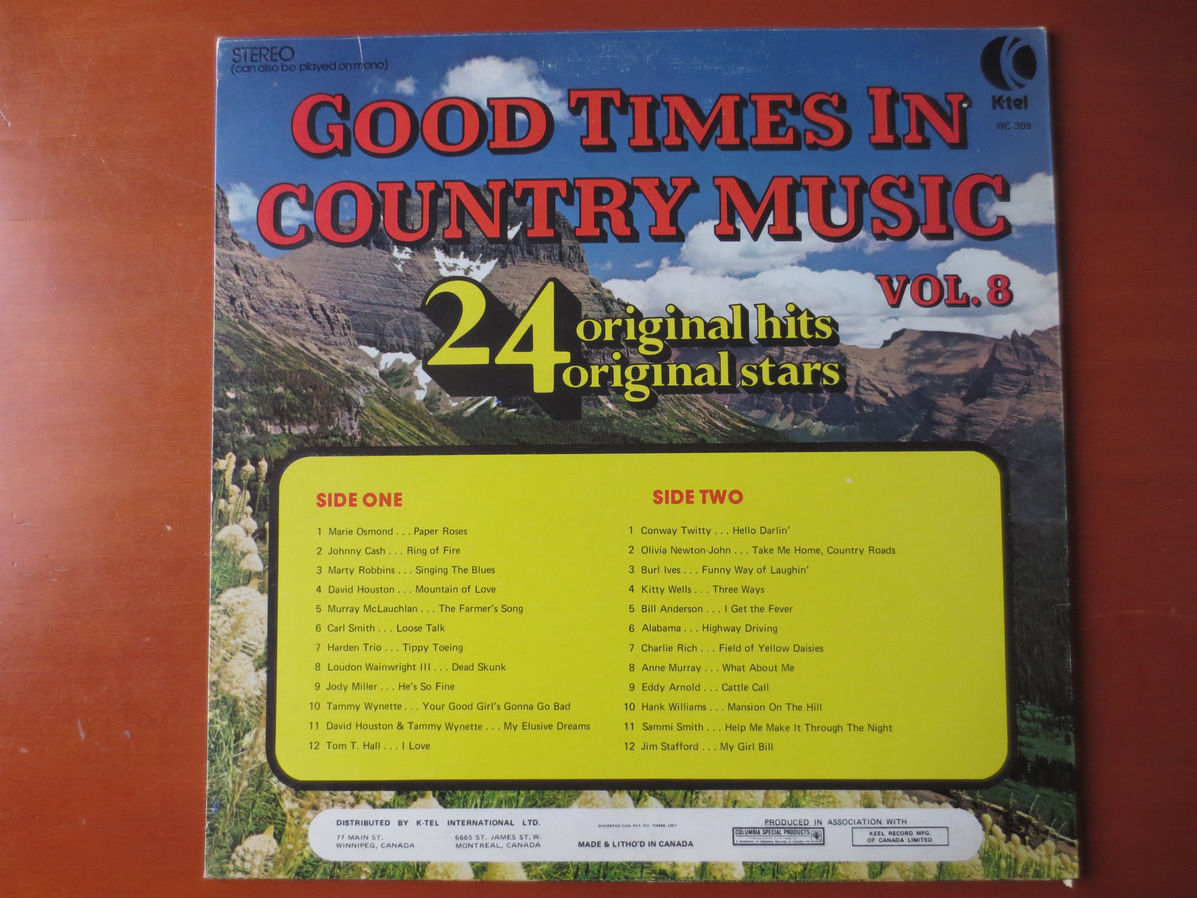 Good Times in Country Music – K-Tel Records (1974) Vinyl LP