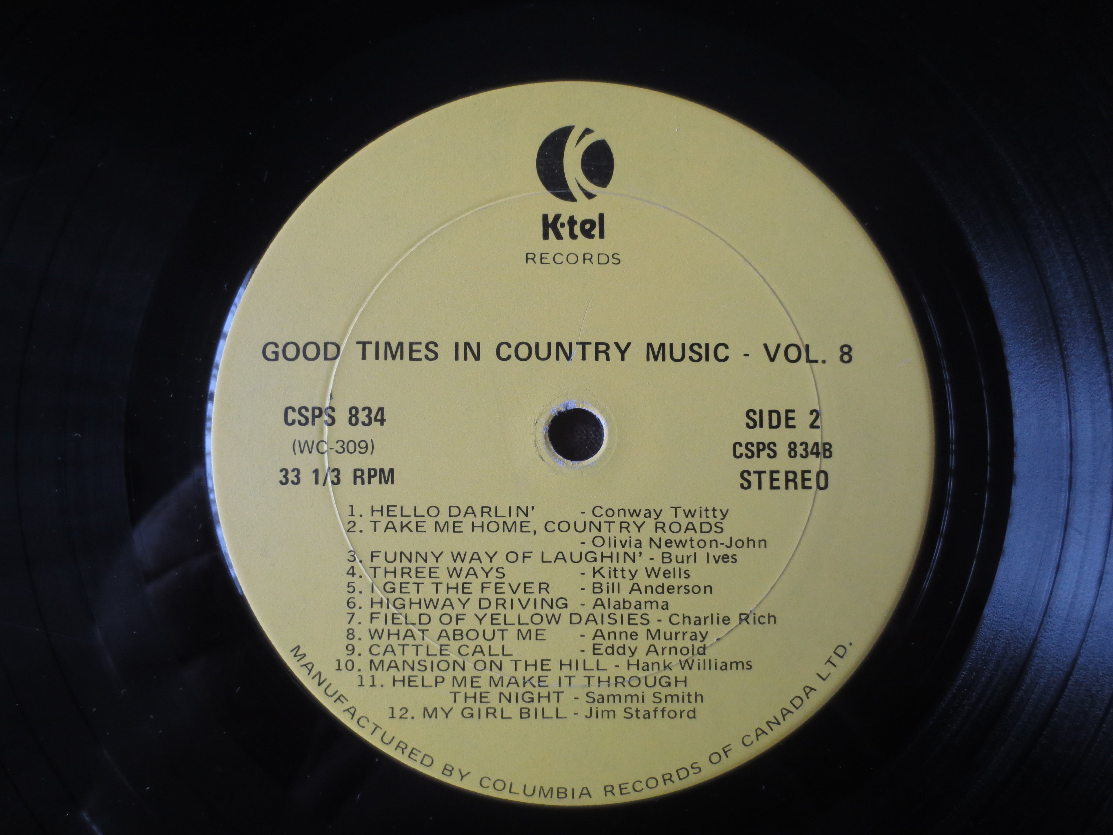 Good Times in Country Music – K-Tel Records (1974) Vinyl LP