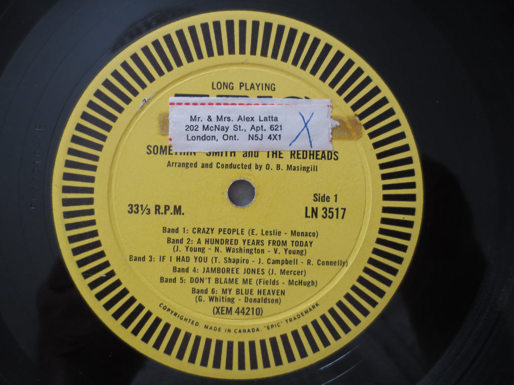 Somethin' Smith – 12 Biggest Hits (1959) Vinyl LP