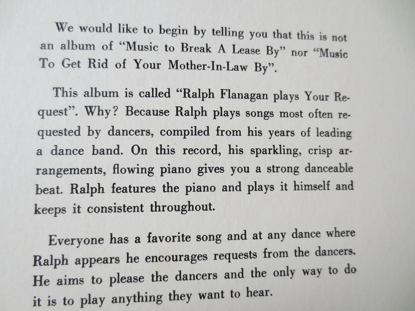 RALPH FLANAGAN, SWING Records, Ralph Flanagan Album, Jazz Records, Swing Albums, Swing Lps, Vintage Vinyl, Lp, 1959 Records