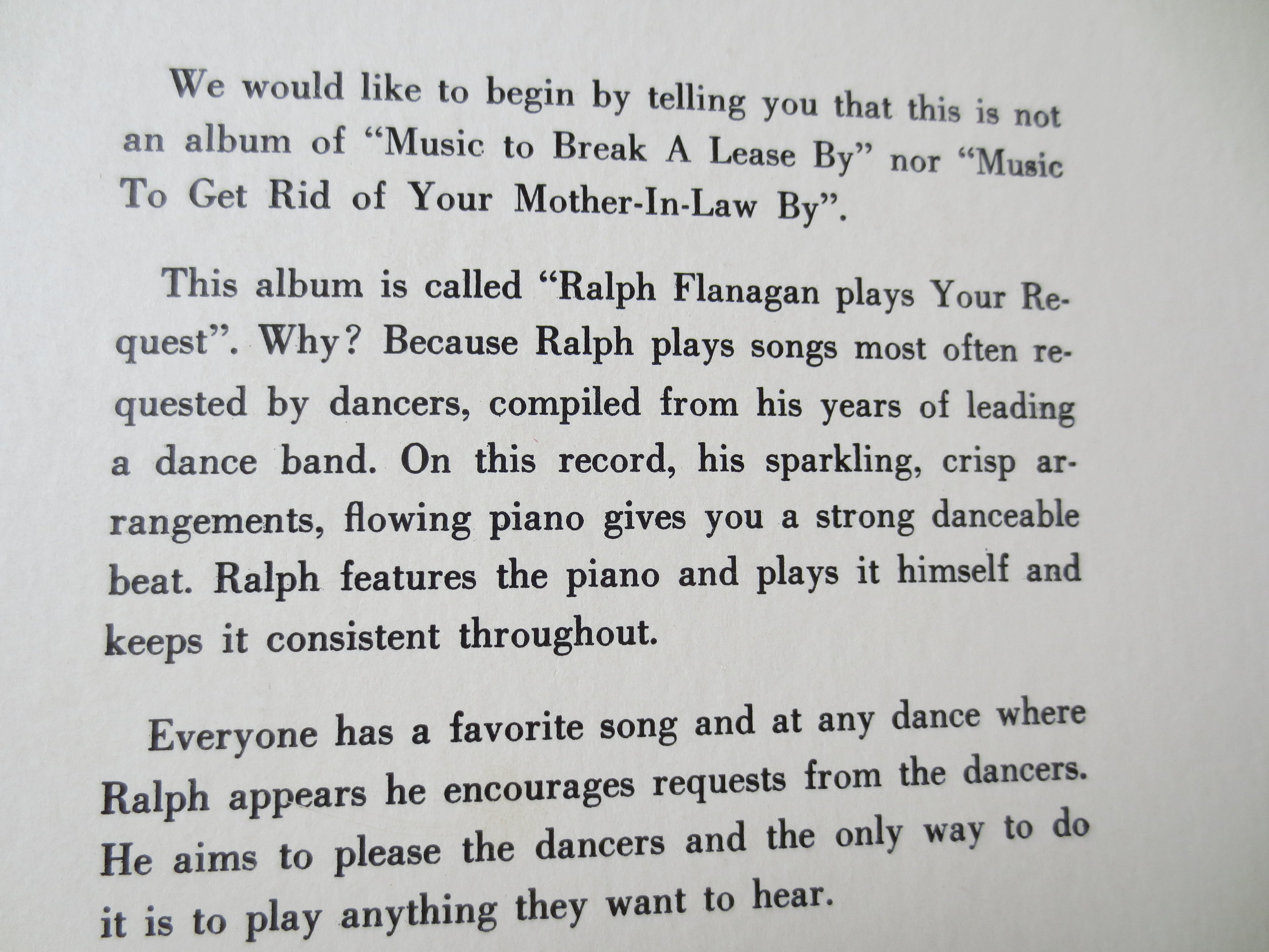 Ralph Flanagan & His Orchestra – Plays Your Request (1959) Vinyl LP