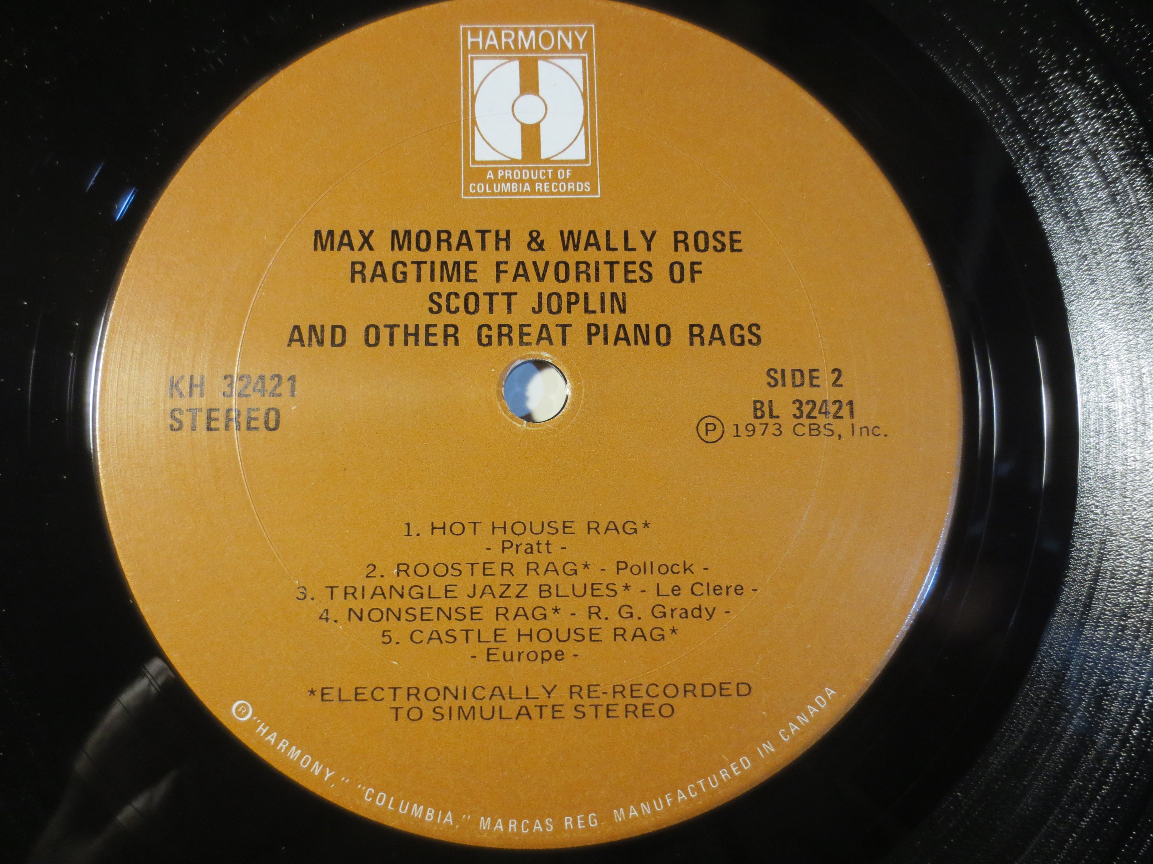 Max Morath & Wally Rose – Ragtime Favorites of Scott Joplin (1973) Vinyl LP
