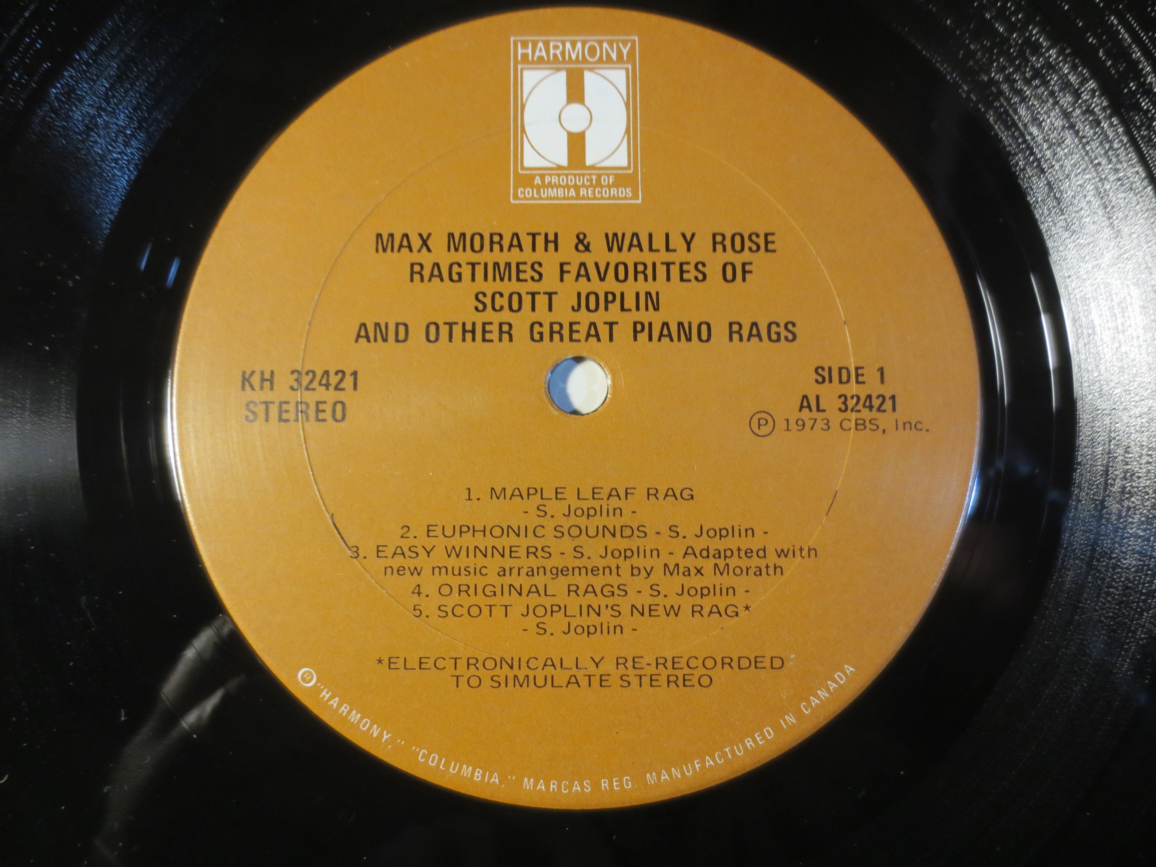 Max Morath & Wally Rose – Ragtime Favorites of Scott Joplin (1973) Vinyl LP