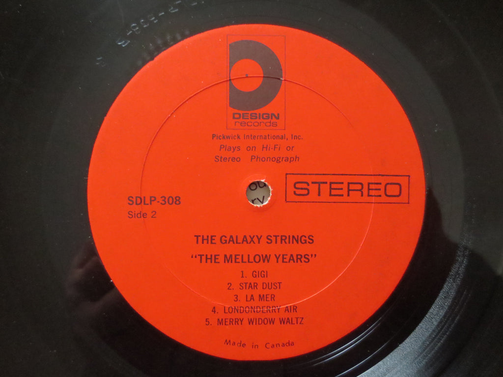 The Galaxy Strings – The Mellow Years (1971) Vinyl LP