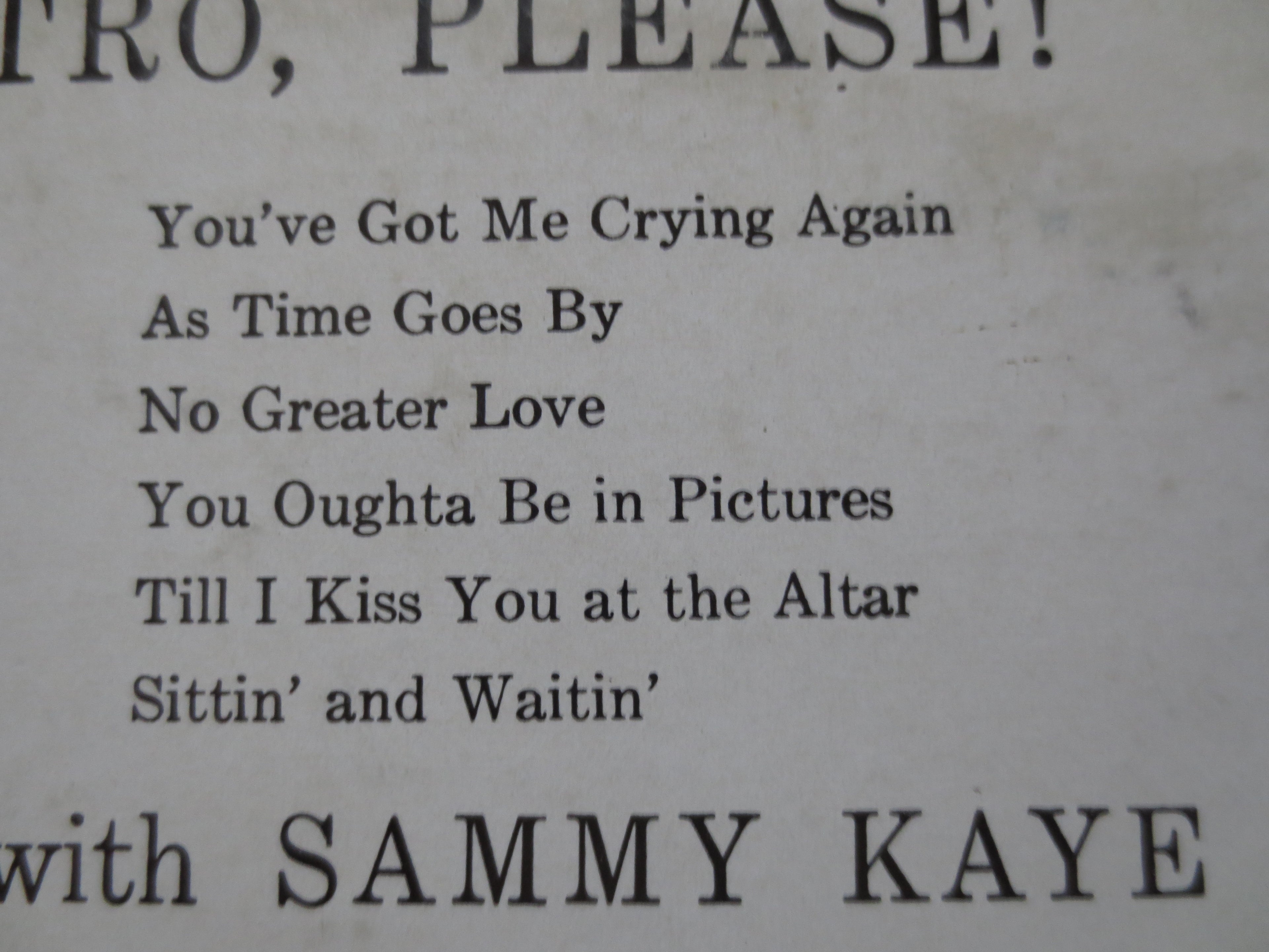 Sammy Kaye – Music Maestro Please (Vinyl LP)