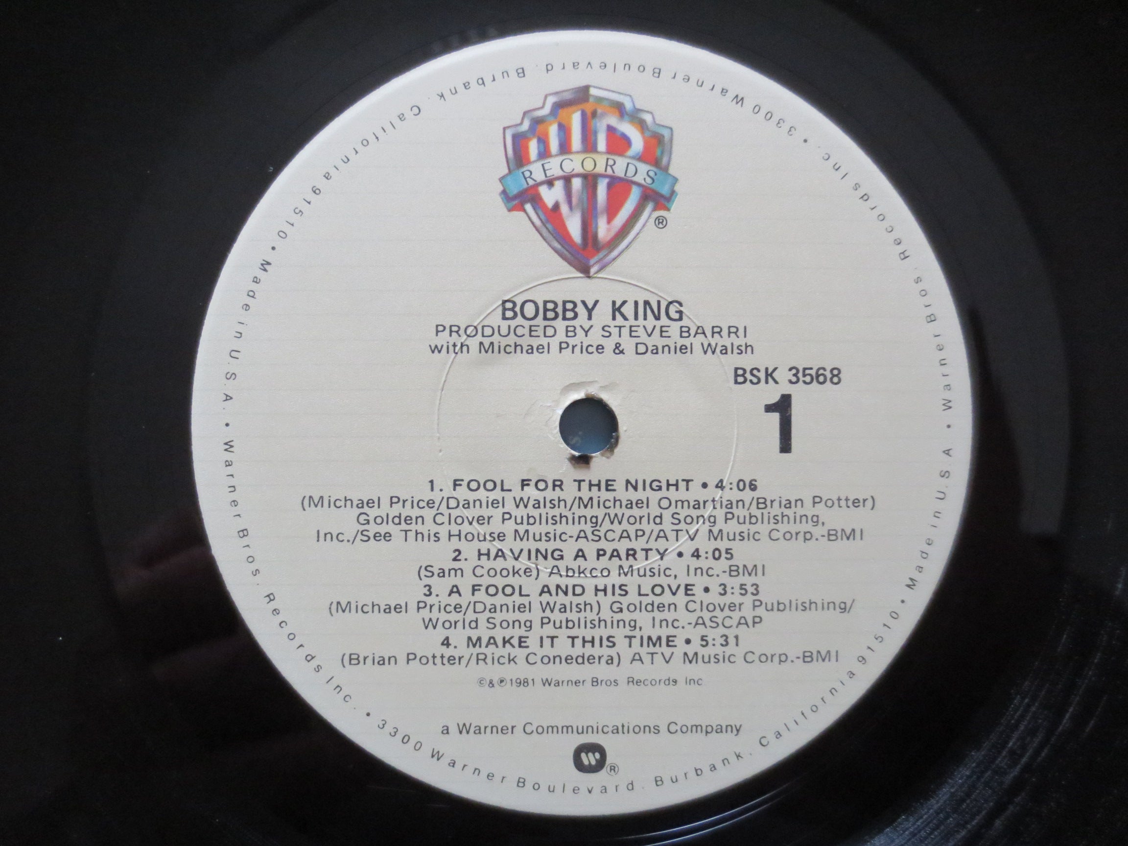 Bobby King – Bobby King (1981) [Vinyl LP]