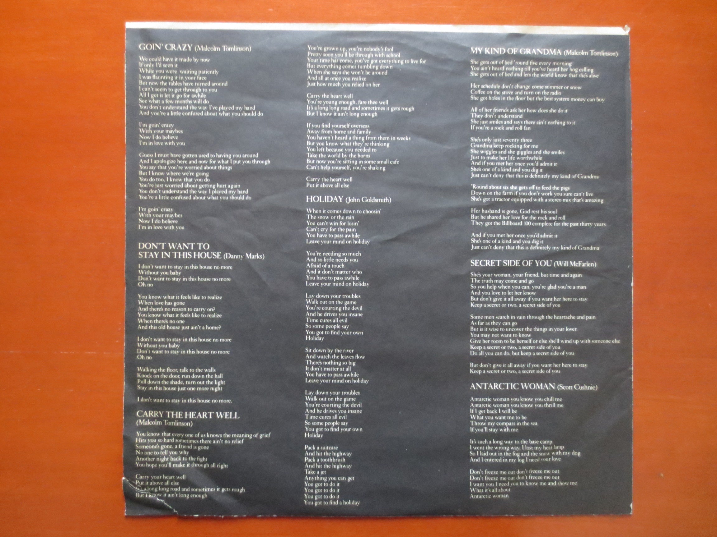 Malcolm Tomlinson – Rock and Roll Hermit (1979) Vinyl LP