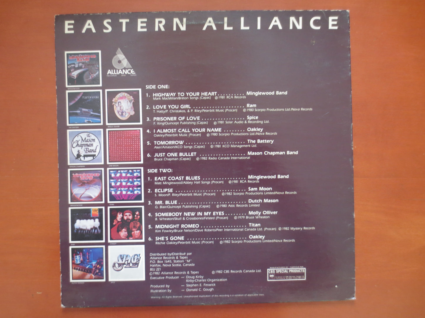 EASTERN ALLIANCE, Mason Chapman Band, MINGLEWOOD Band, Dutch Mason, The Battery, Sam Moon, Oakley, Titan, Ram, 1982 Records