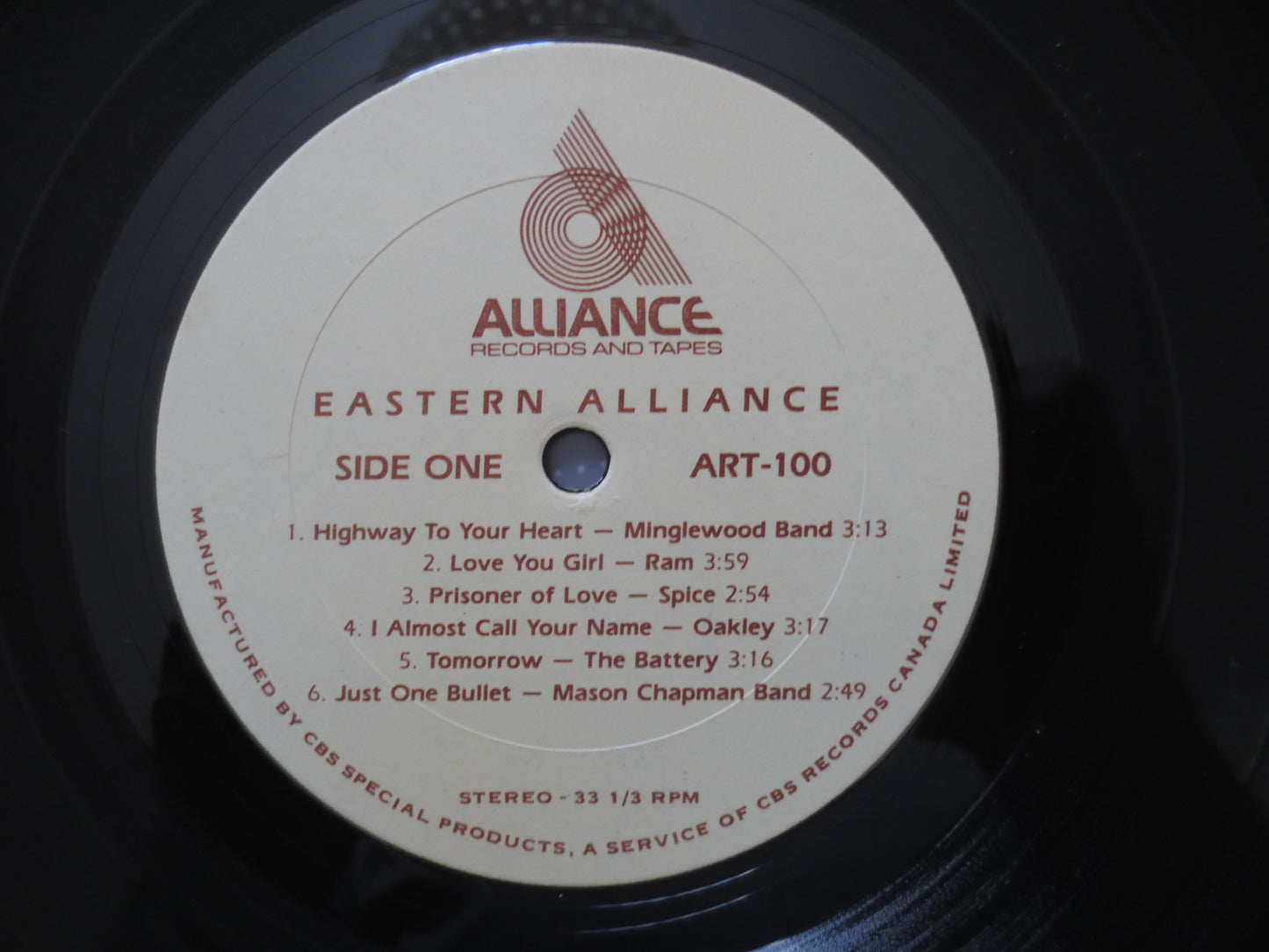 EASTERN ALLIANCE, Mason Chapman Band, MINGLEWOOD Band, Dutch Mason, The Battery, Sam Moon, Oakley, Titan, Ram, 1982 Records