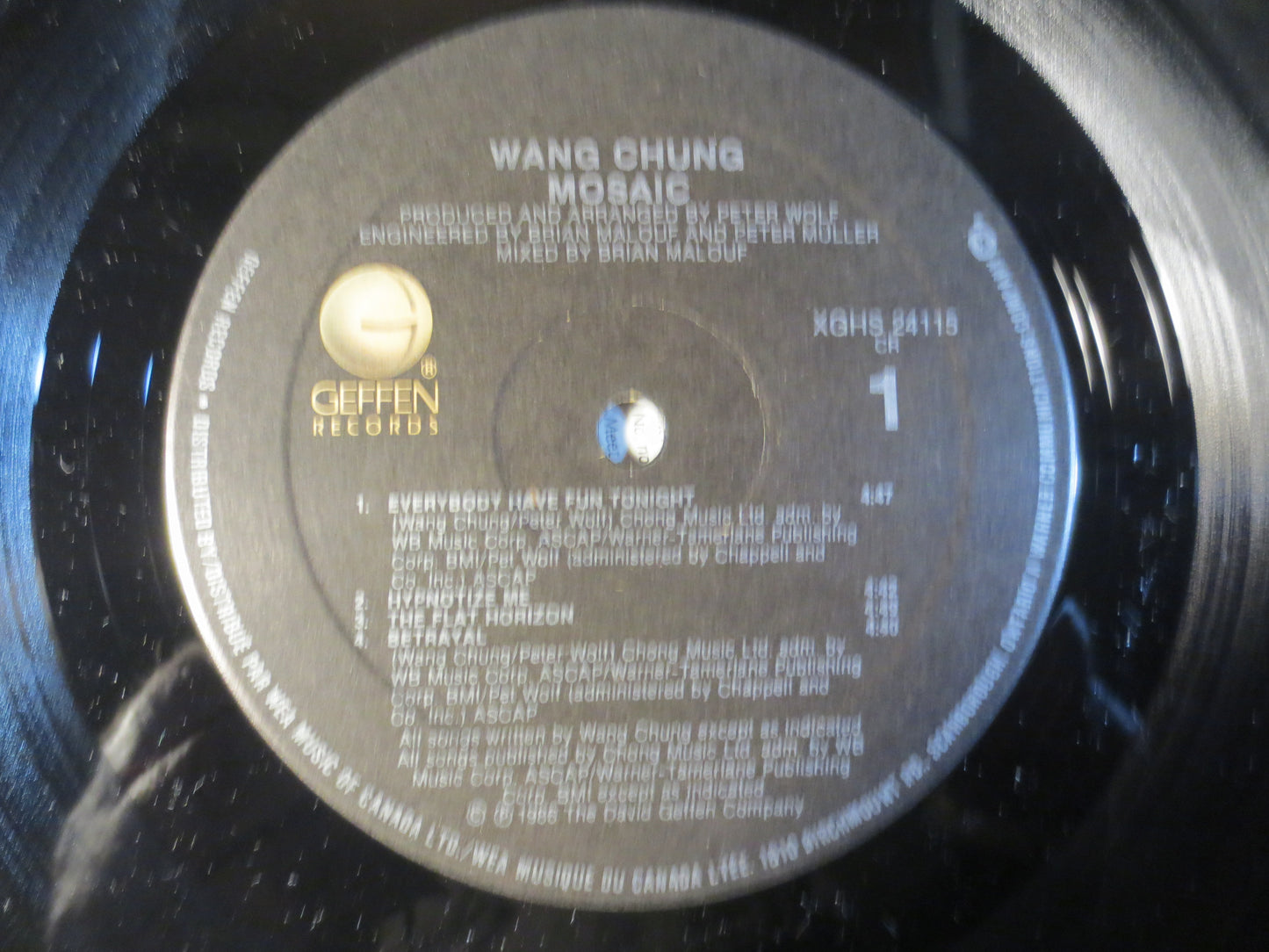 WANG CHUNG, Wang Chung MOSAIC, Wang Chung Album, Wang Chung Vinyl, Vintage Vinyl, Records, Vinyl Lp, 1986 Records