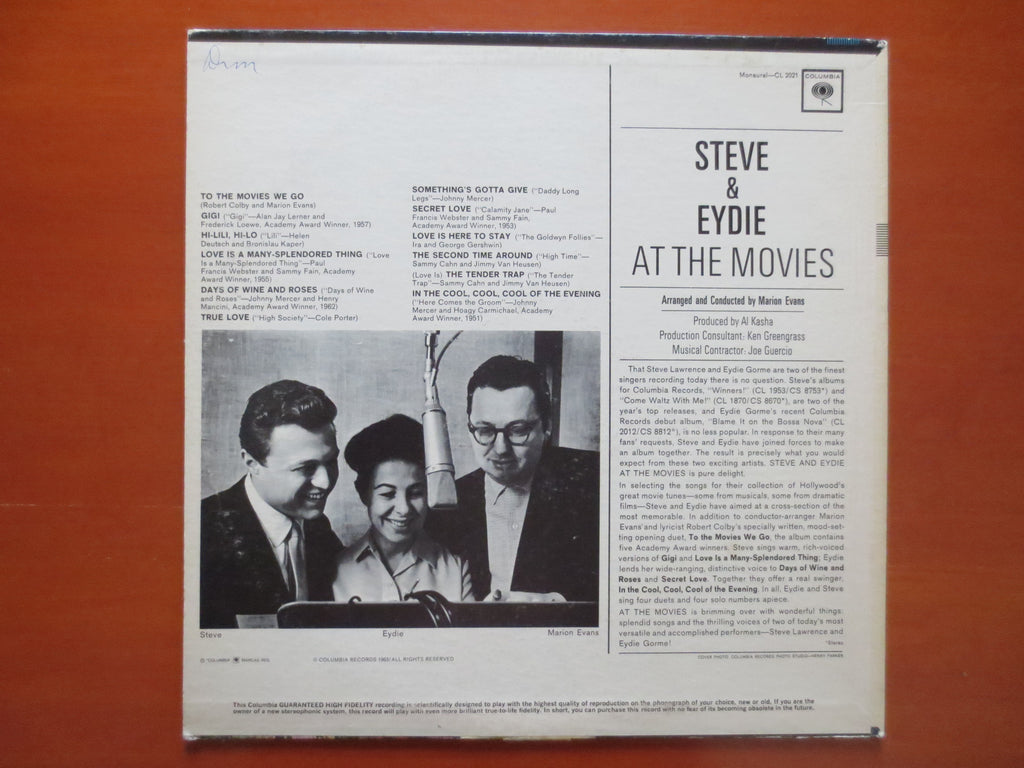 Steve & Eydie – At the Movies (1963) Vinyl LP