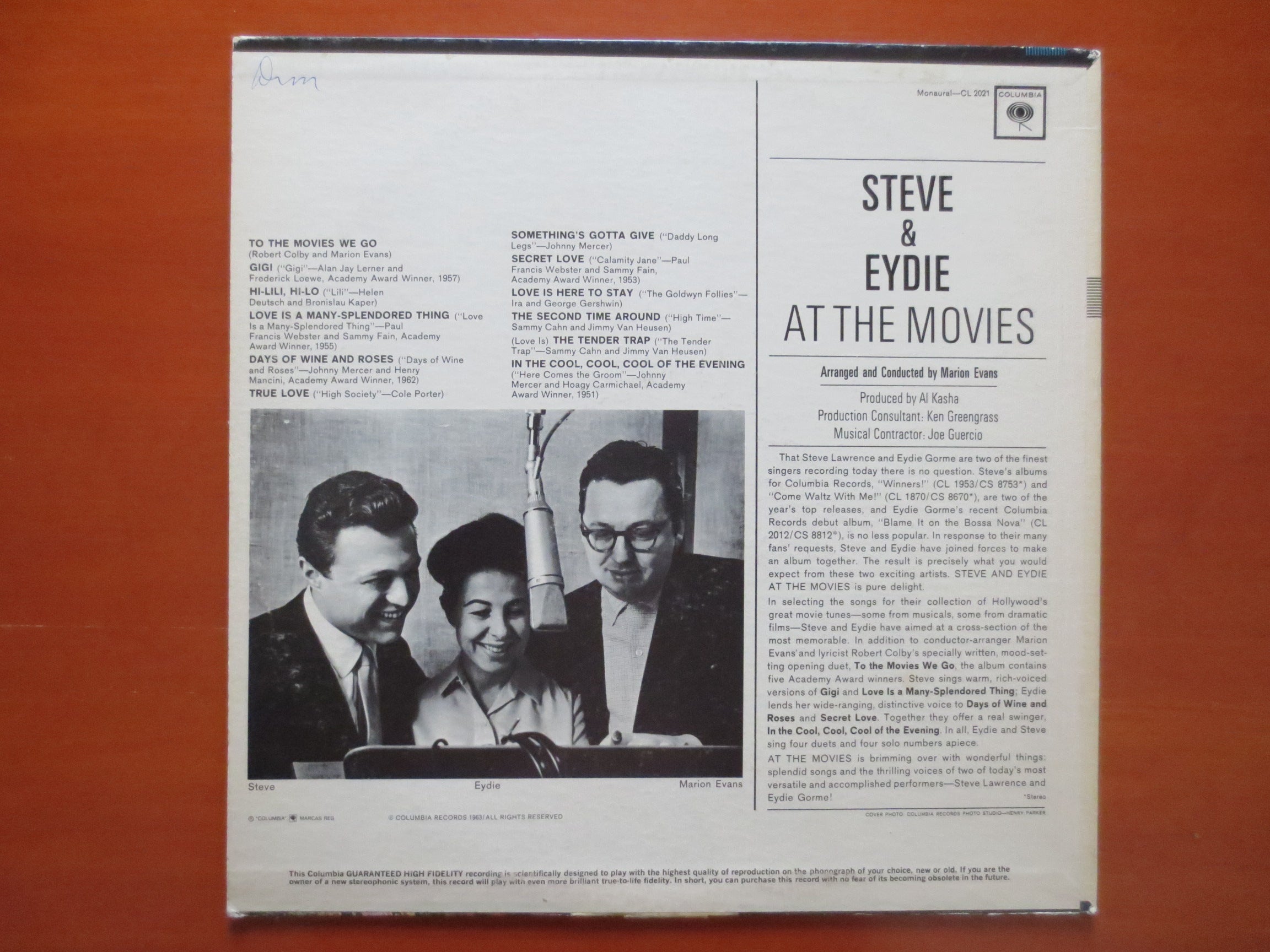 Steve & Eydie – At the Movies (1963) Vinyl LP
