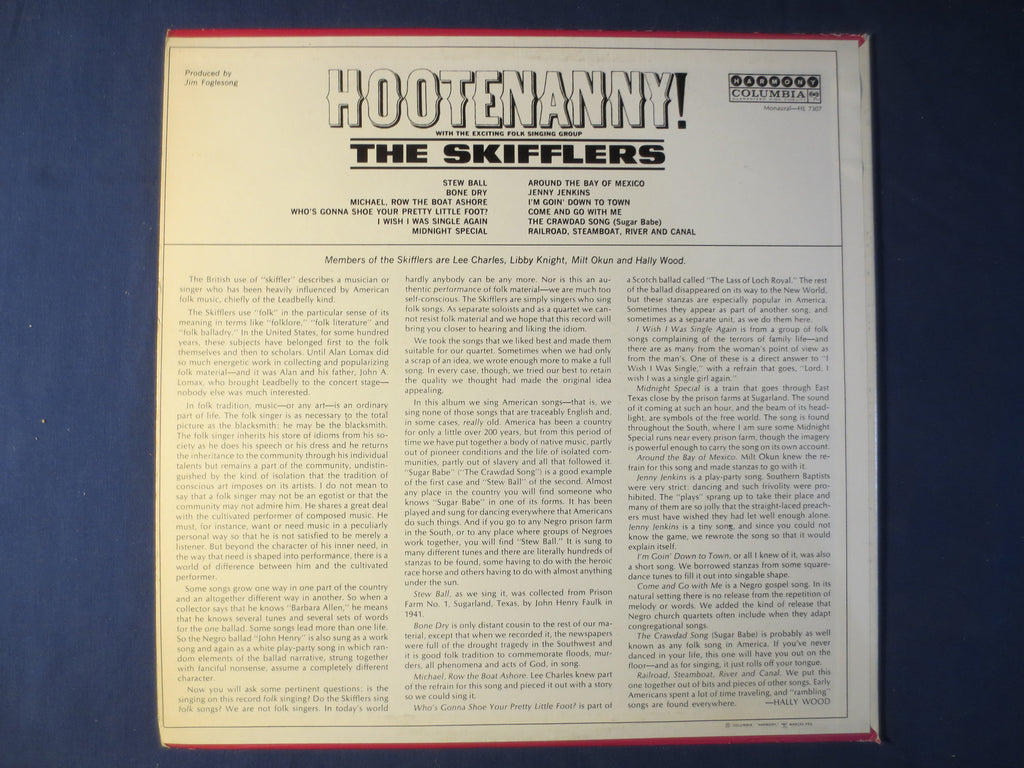The Skifflers – Hootenanny! (1962) Vinyl LP