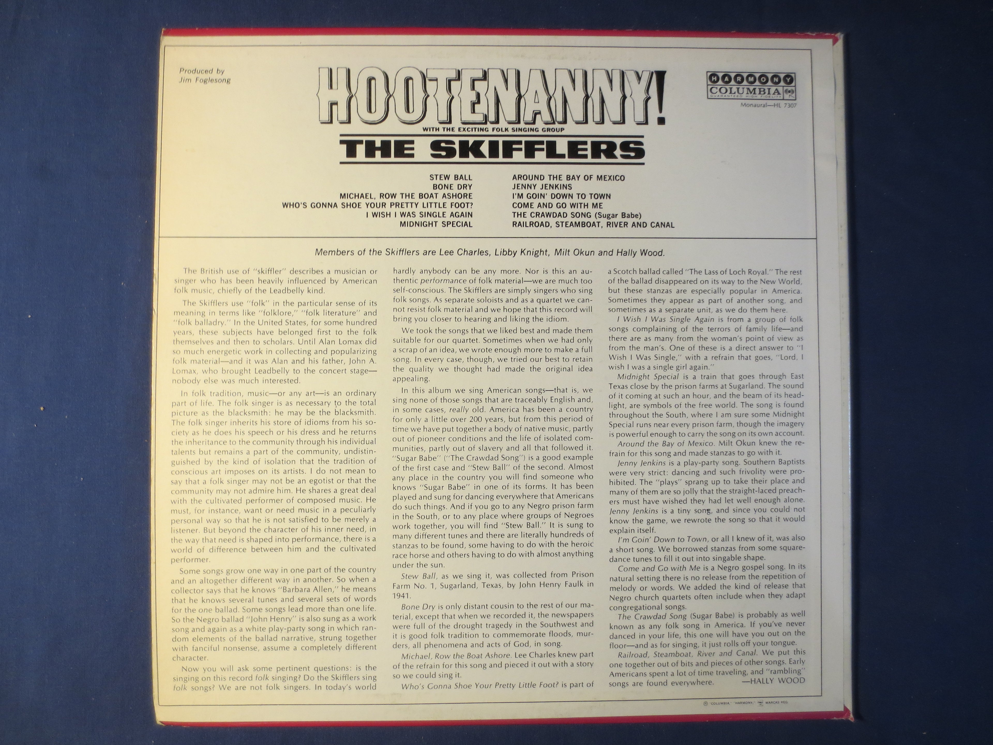 The Skifflers – Hootenanny! (1962) [Vinyl LP]