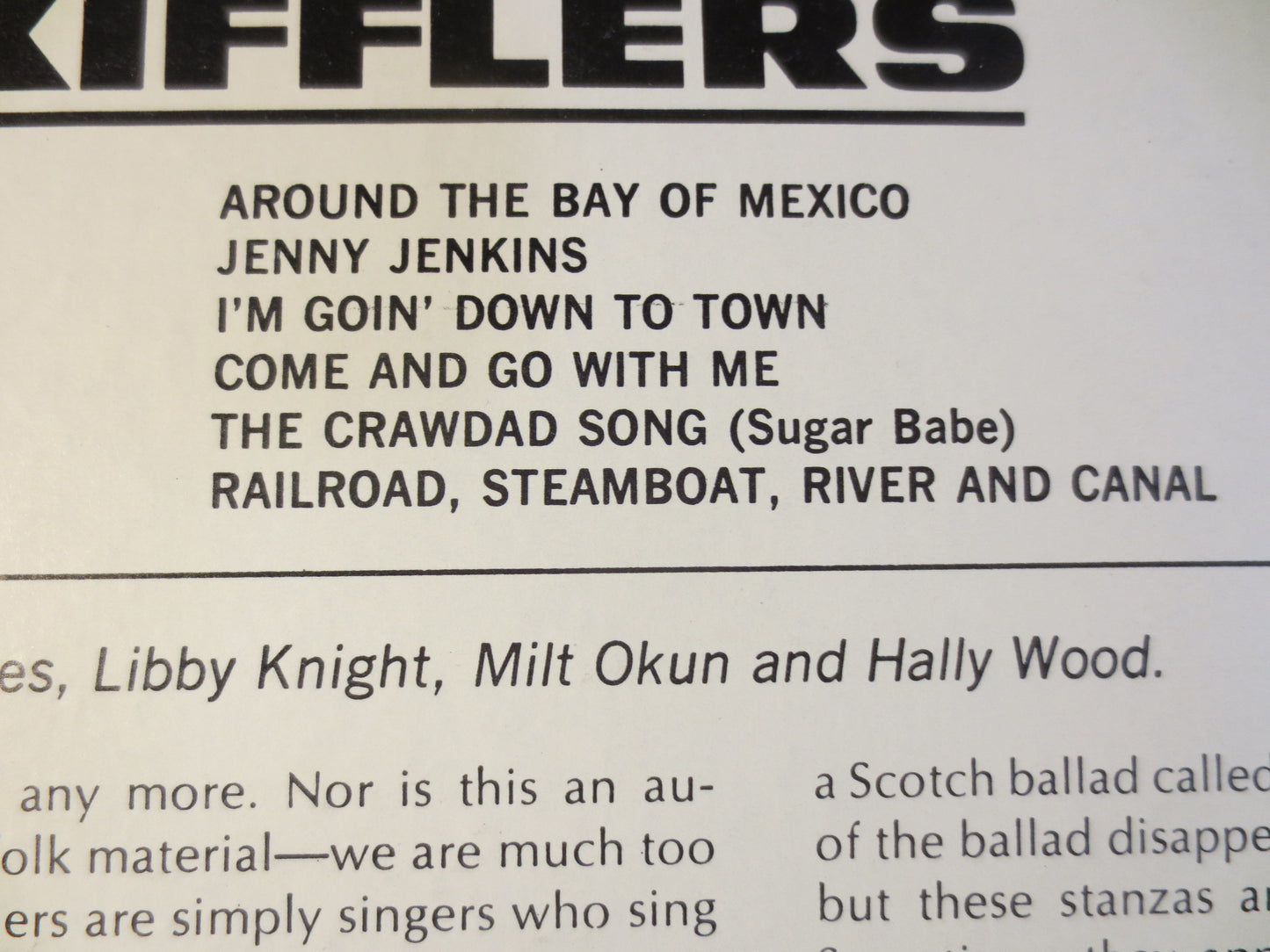 The SKIFFLERS, HOOTENANNY, FOLK Records, Folk Vinyl, Vintage Vinyl, Record Vinyl, Record, Vinyl Record, Vinyl, 1962 Records