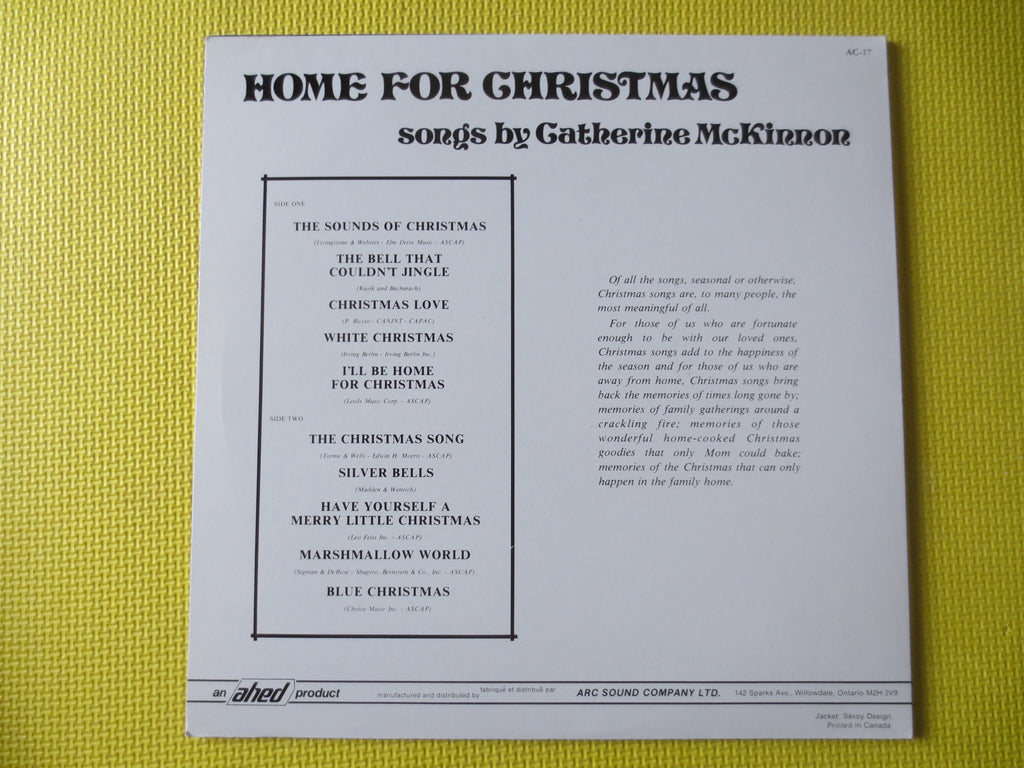 Catherine McKinnon – Home for Christmas (1966) Vinyl LP
