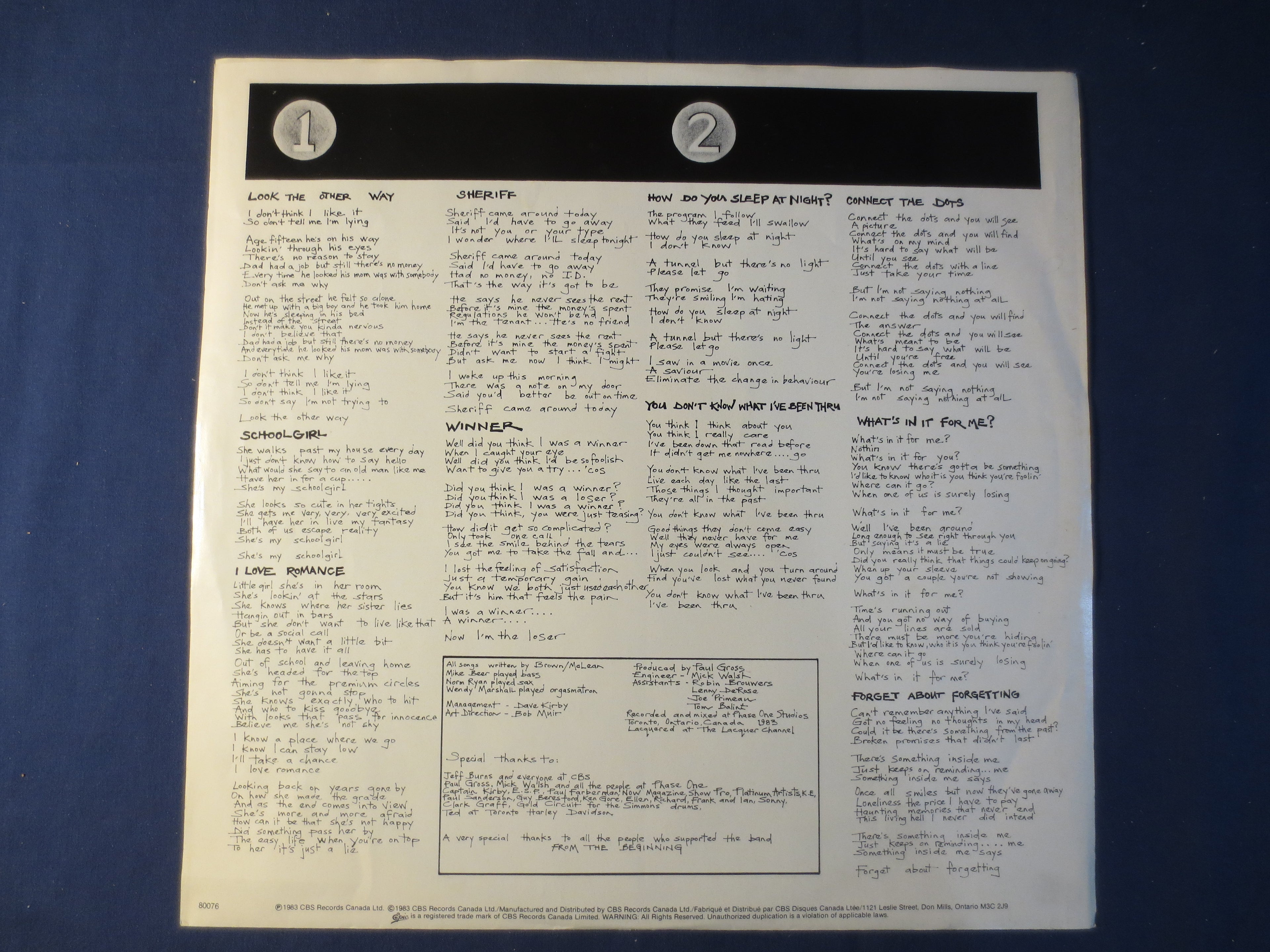 The Tenants – The Tenants (1983) Vinyl LP