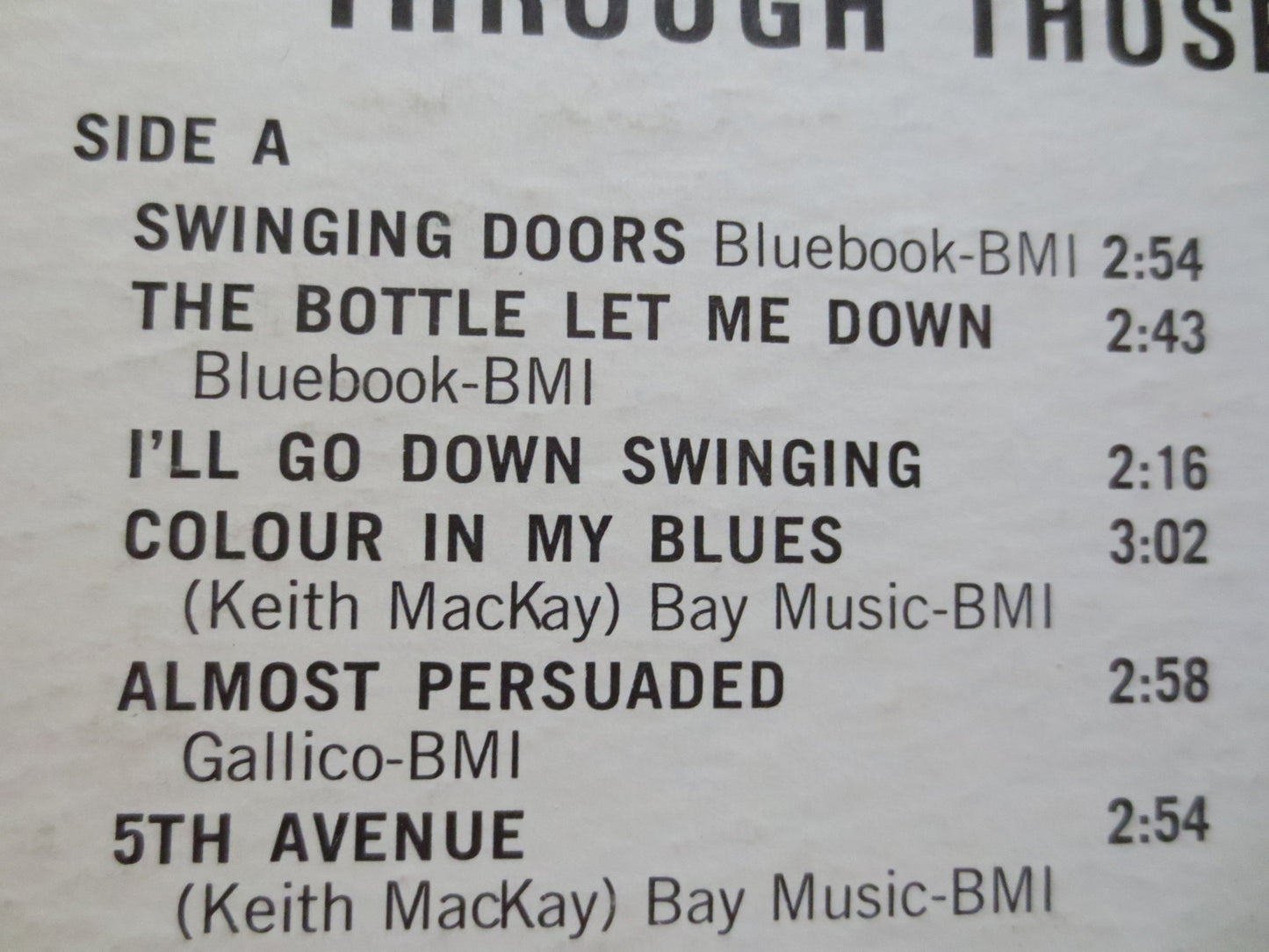 KEITH MACKAY Record, KEITH MacKay Album, Keith MacKay Vinyl, Keith MacKay Lp, Vintage Vinyl, Country Album, 1966 Records