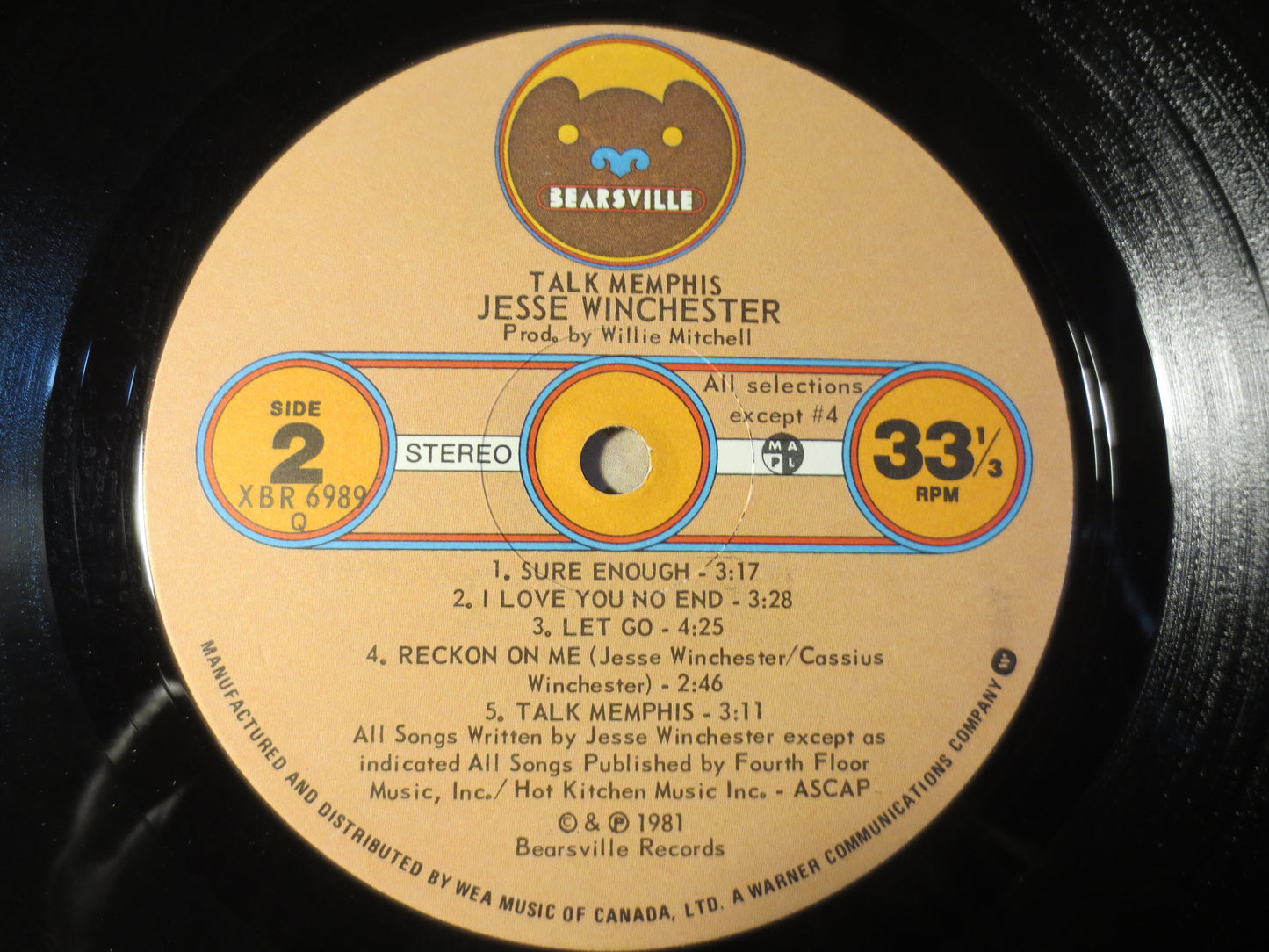JESSE WINCHESTER, Talk MEMPHIS, Country Record, Vintage Vinyl, Record Vinyl, Record, Vinyl Record, Vinyl Album, 1981 Records