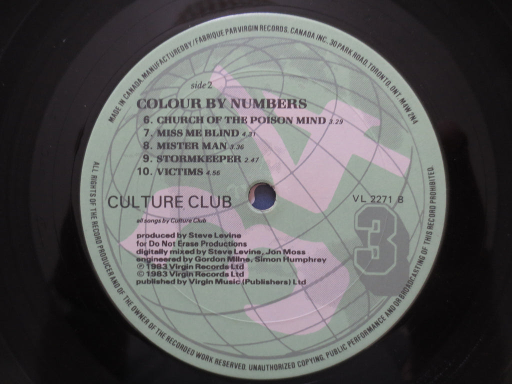 Culture Club – Colour by Numbers (1983) Vinyl LP