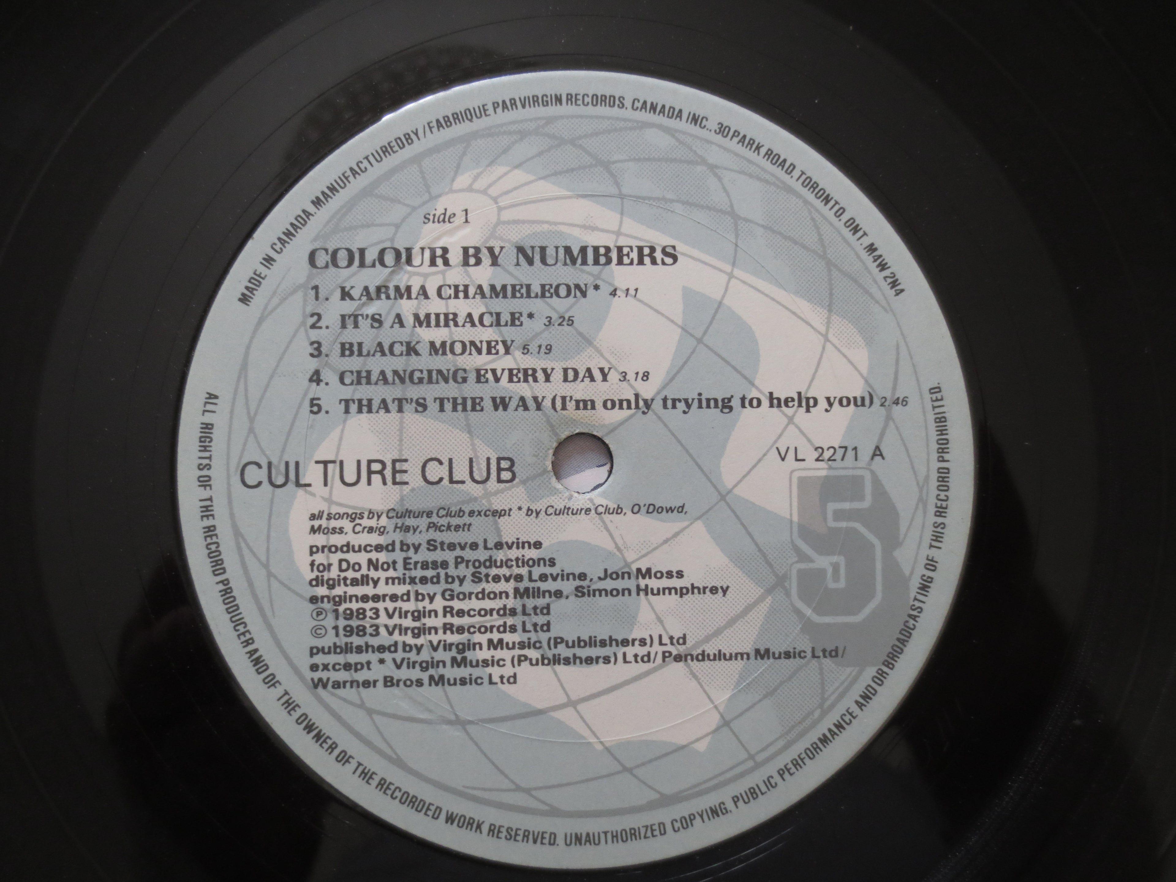 Culture Club – Colour by Numbers (1983) Vinyl LP