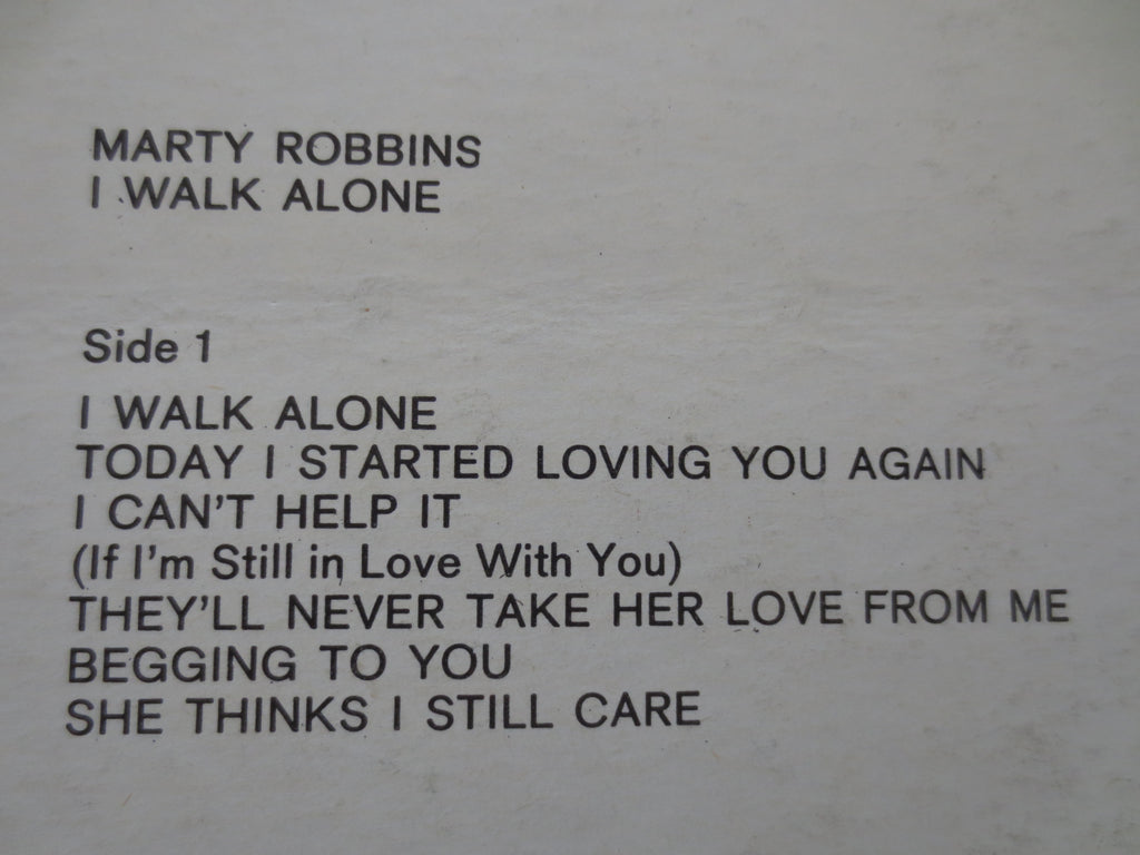 Marty Robbins – I Walk Alone (1968) Vinyl LP