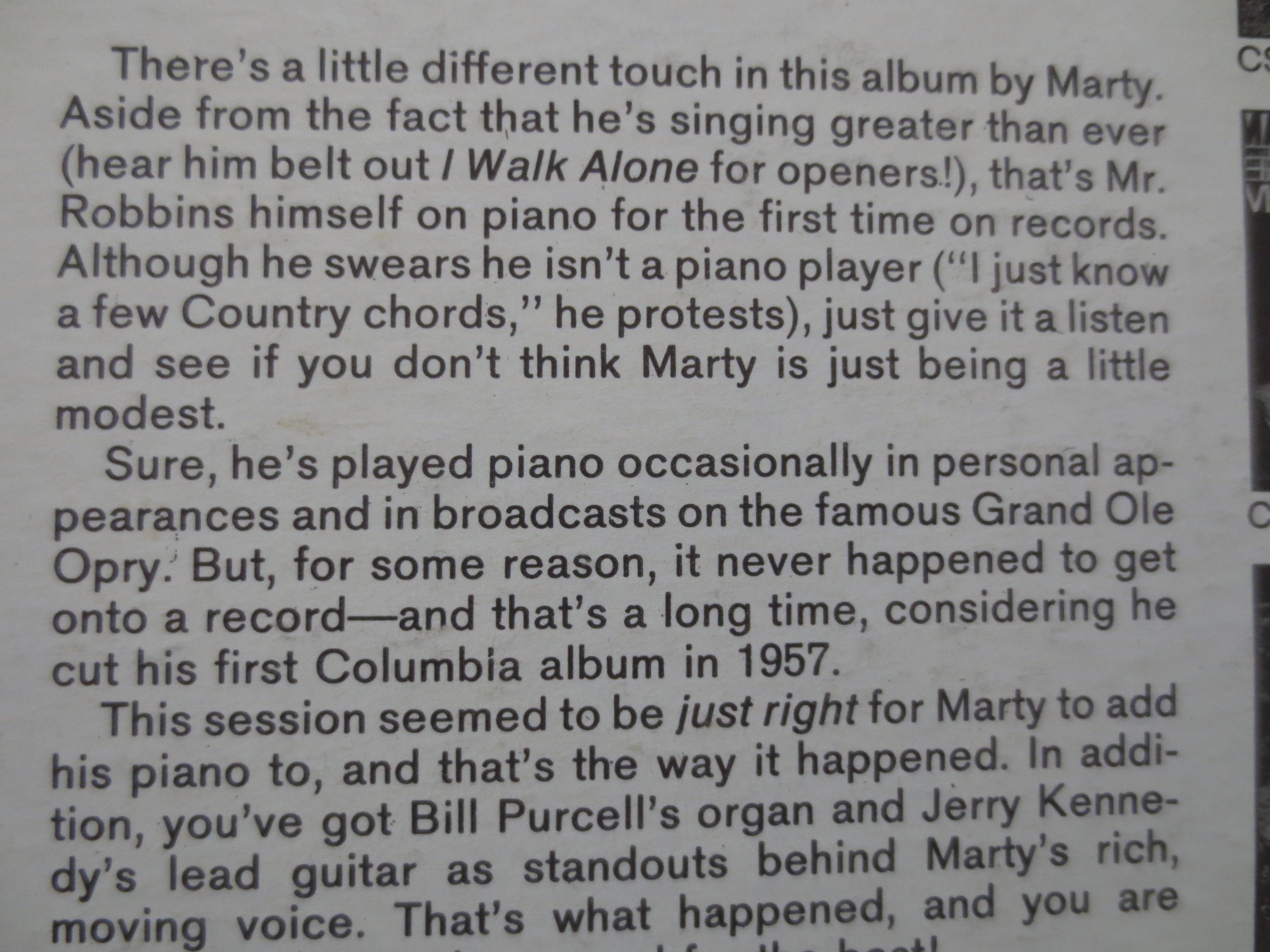 Marty Robbins – I Walk Alone (1968) Vinyl LP