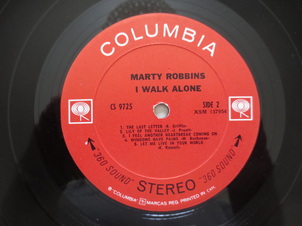 Marty Robbins – I Walk Alone (1968) Vinyl LP
