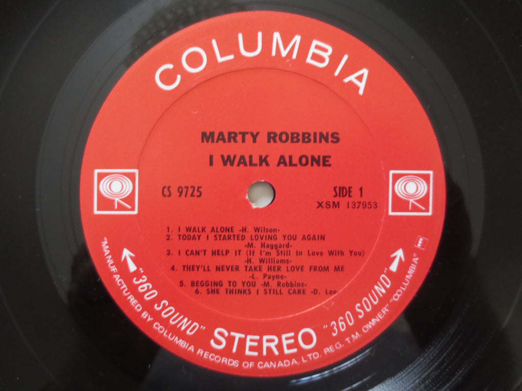 Marty Robbins – I Walk Alone (1968) Vinyl LP