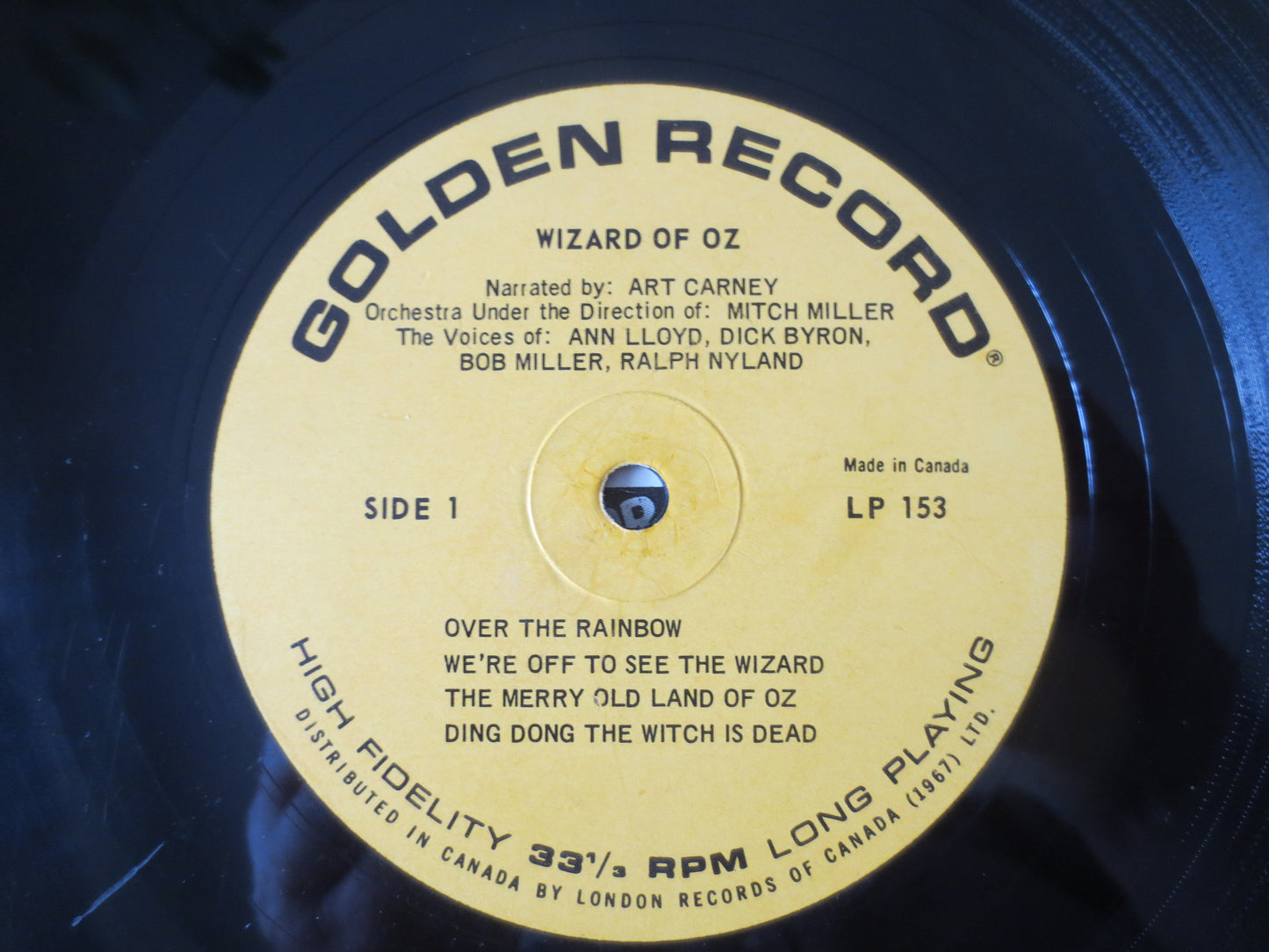 The WIZARD of OZ, ART Carney lp, Vintage Vinyl, Wizard of Oz Records, Childrens lps, Kids Albums, Vinyl Album, 1974 Records