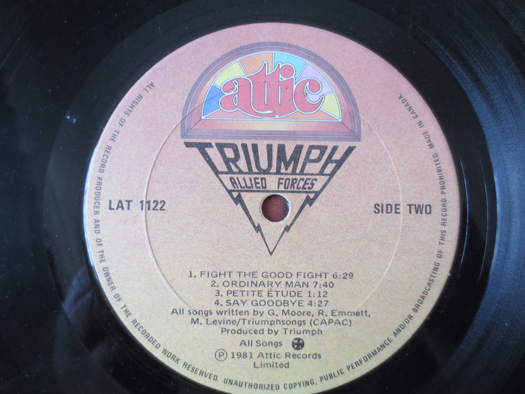 Triumph – Allied Forces (1981) Vinyl LP