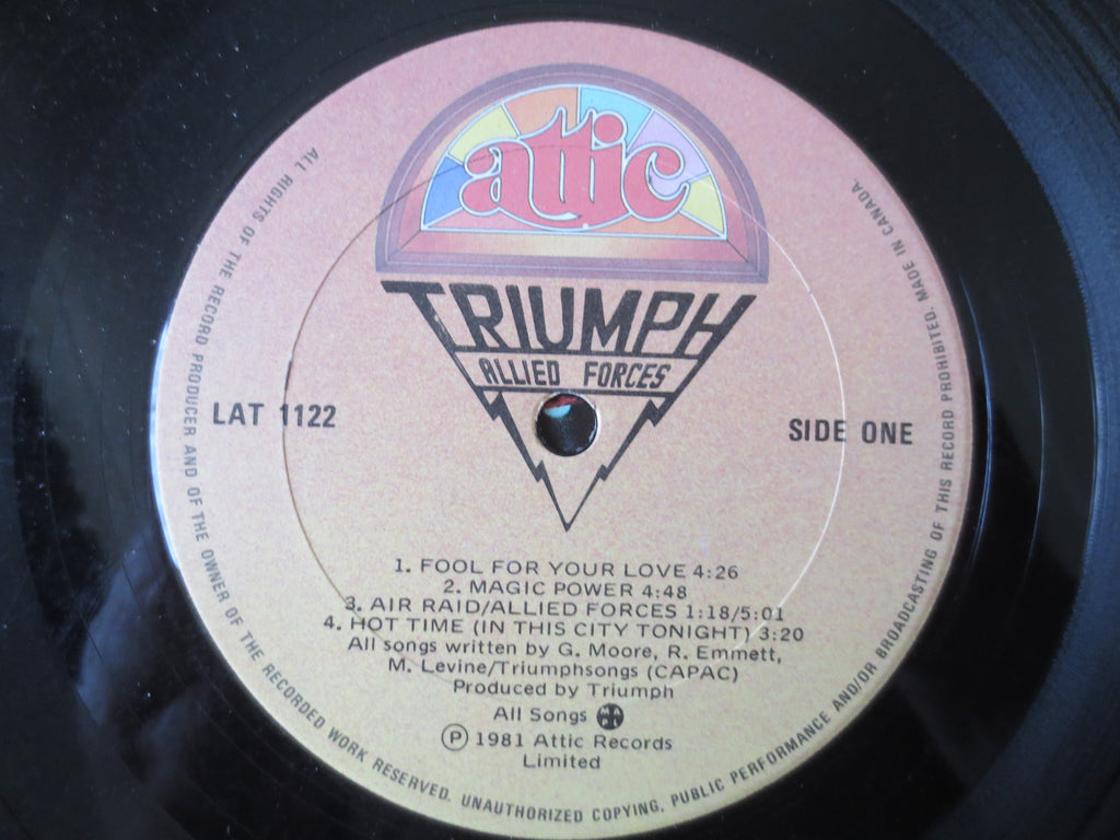 Triumph – Allied Forces (1981) Vinyl LP