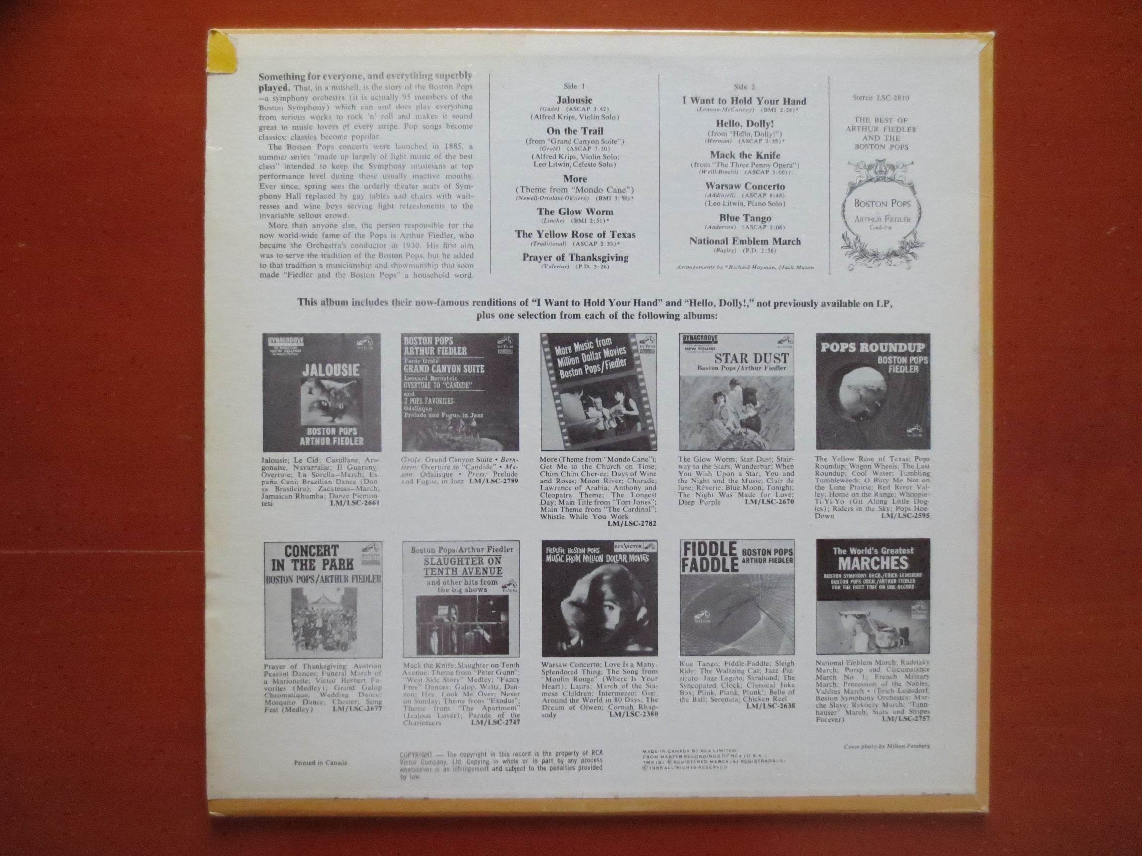Arthur Fiedler – The Best of the Boston Pops (1965) Vinyl LP