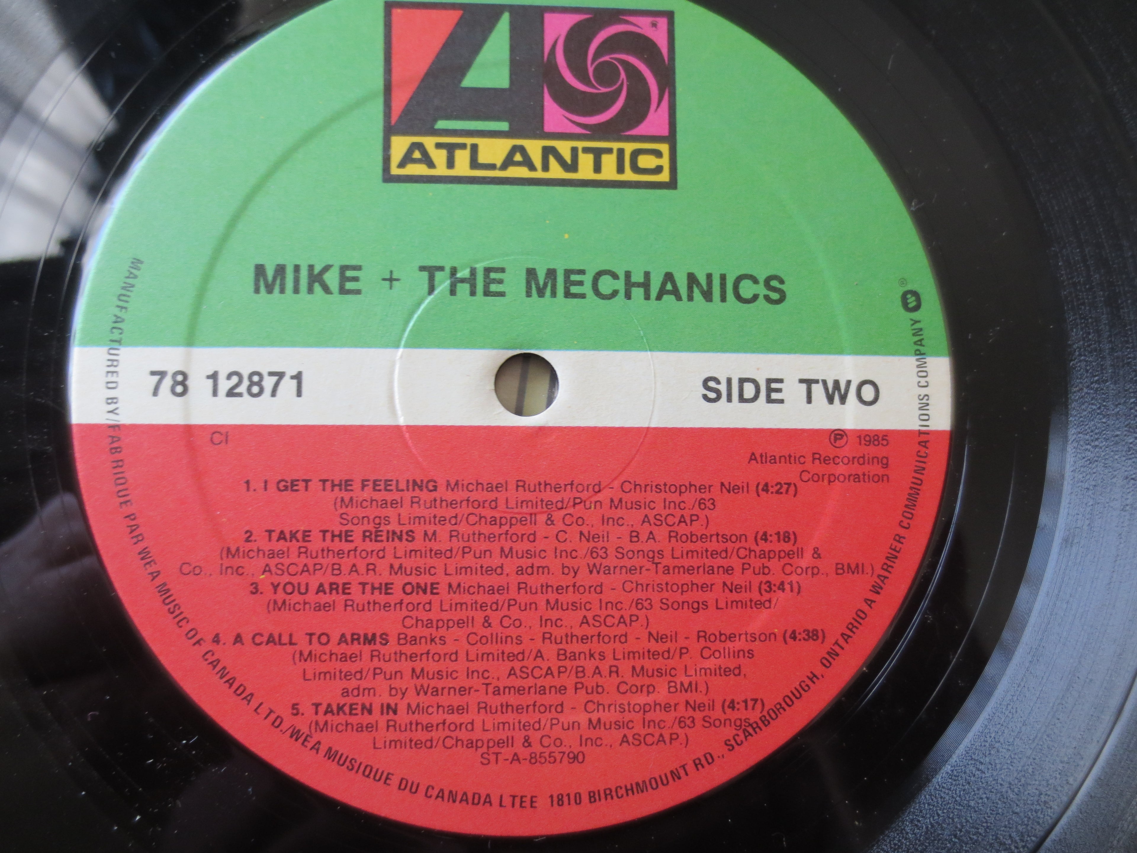Mike + The Mechanics – Mike + The Mechanics (1985) Vinyl LP