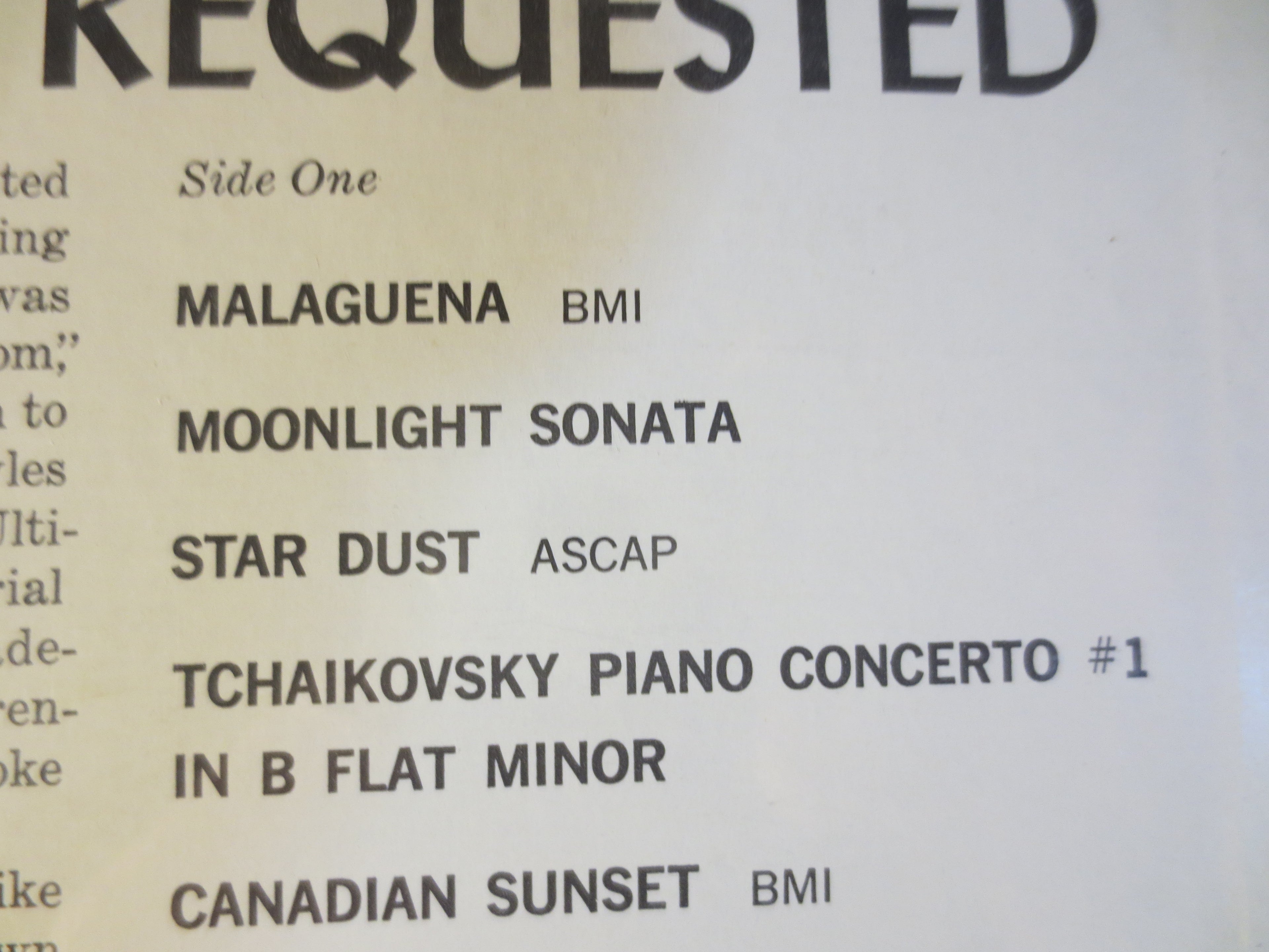 Liberace – My Most Requested (1964) Vinyl LP