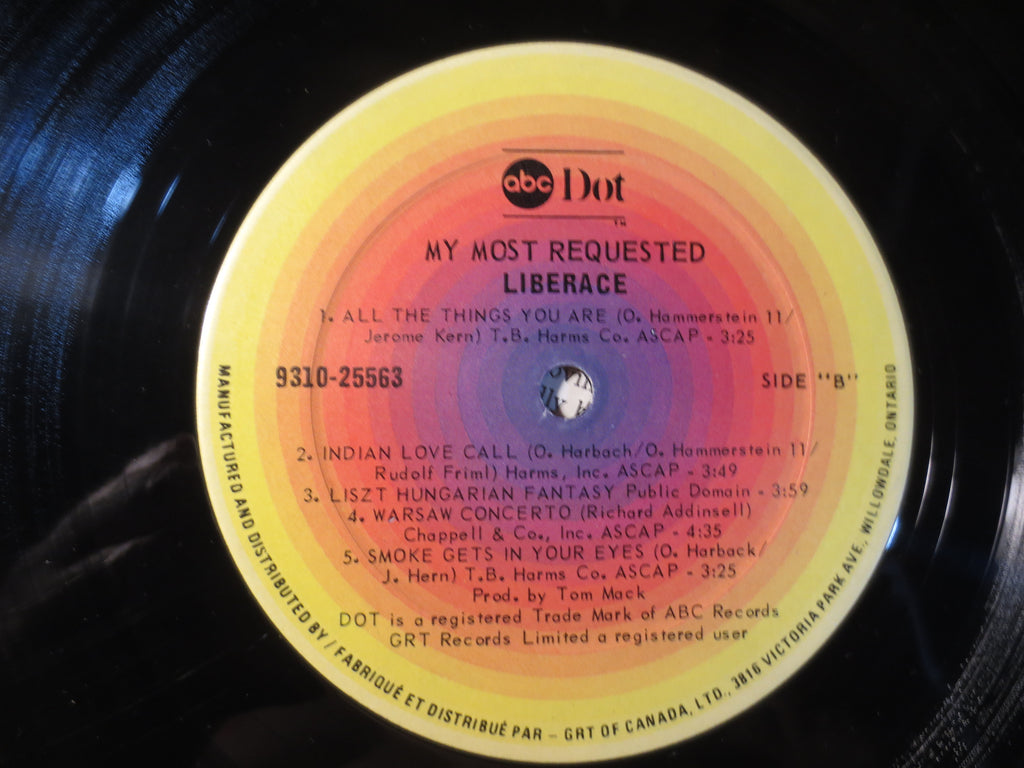 Liberace – My Most Requested (1964) Vinyl LP