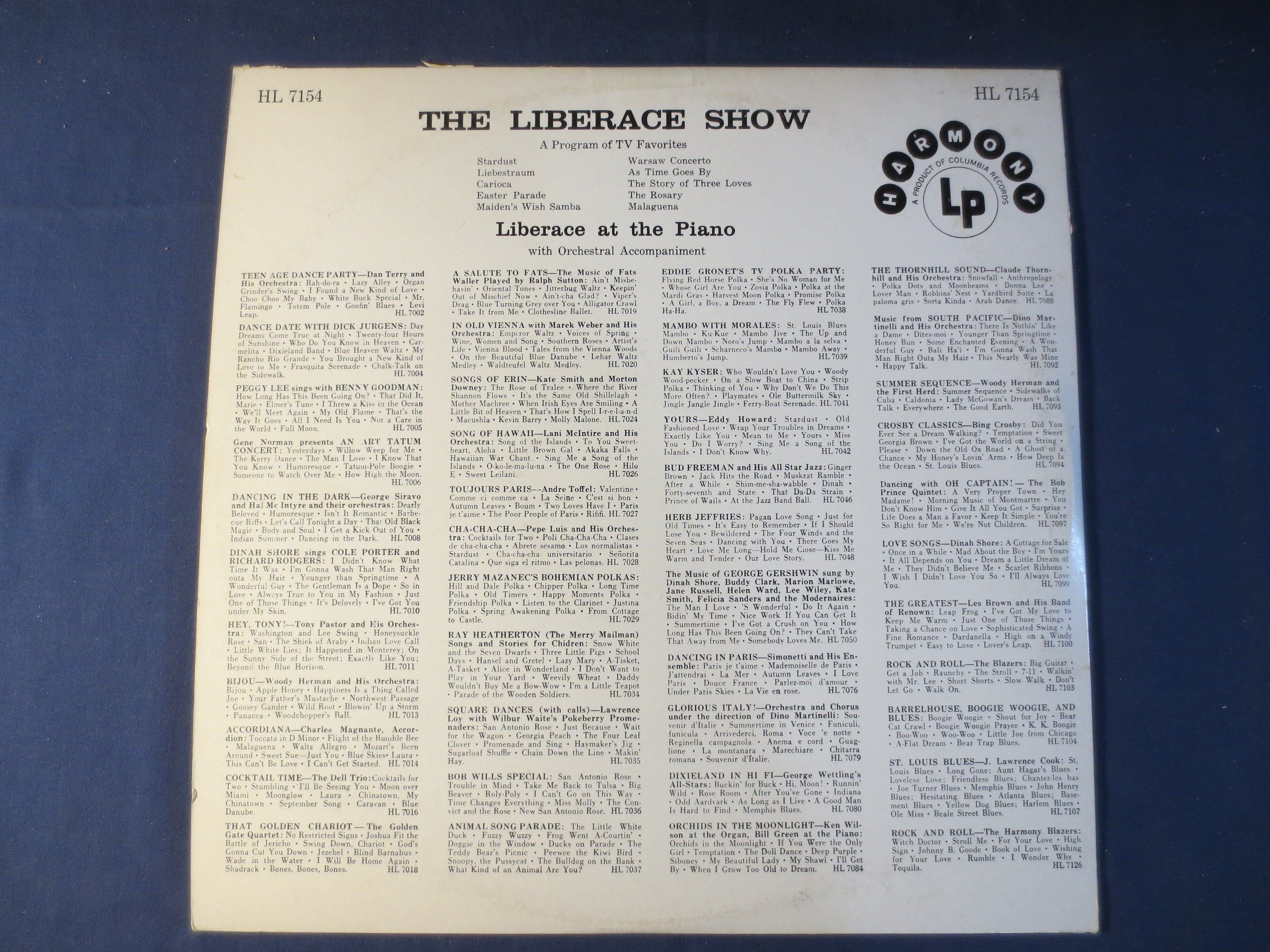Liberace – The Liberace Show (1958) Vinyl LP
