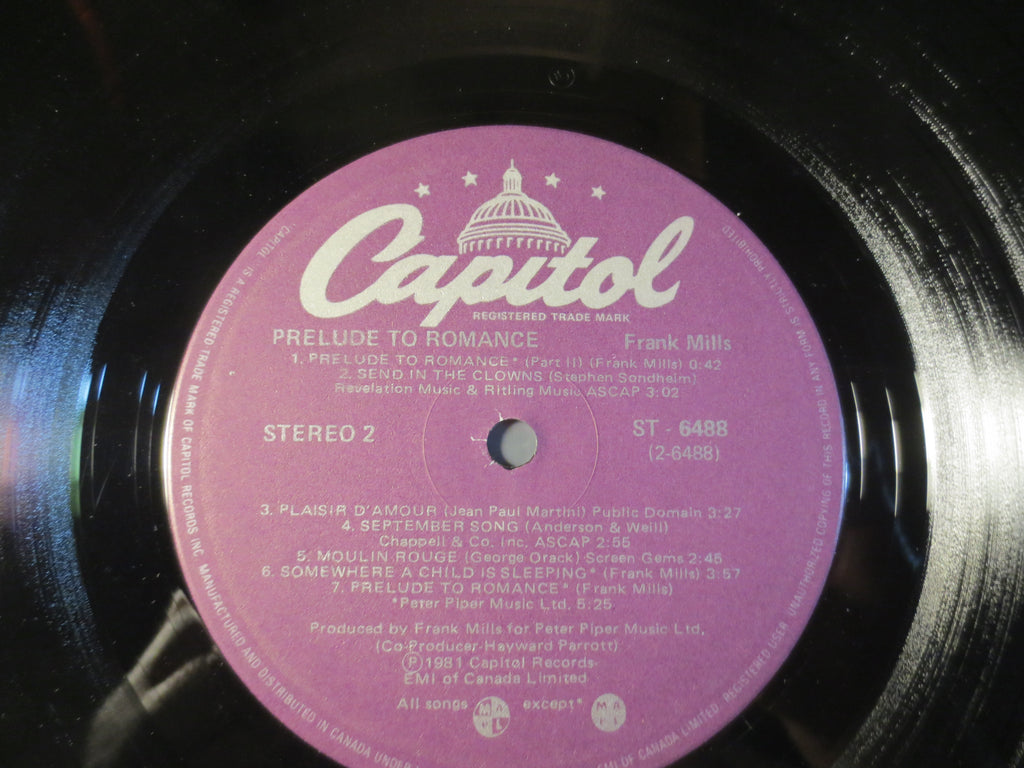 Frank Mills – Prelude to Romance (1981) Vinyl LP