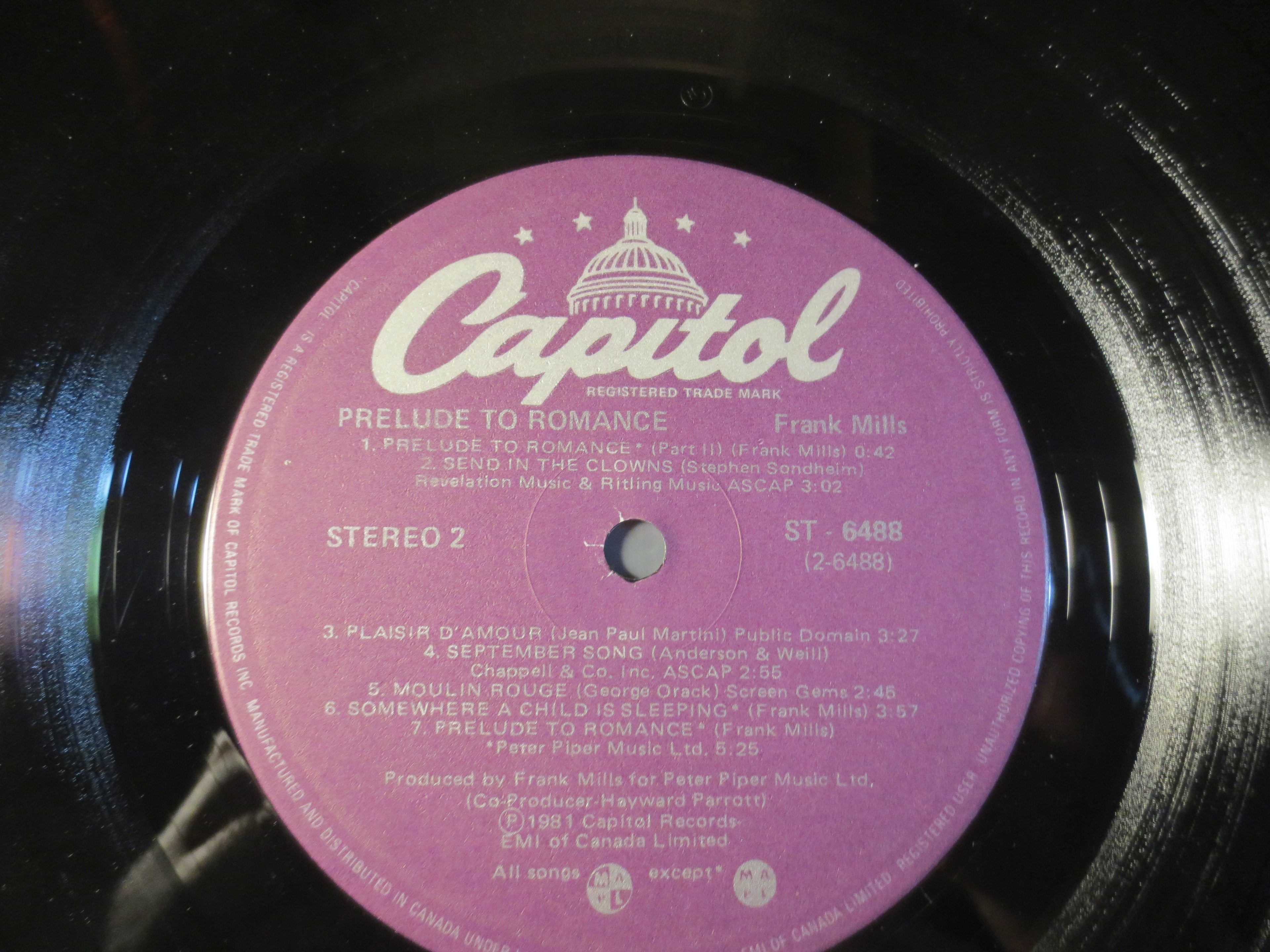 Frank Mills – Prelude to Romance (1981) Vinyl LP