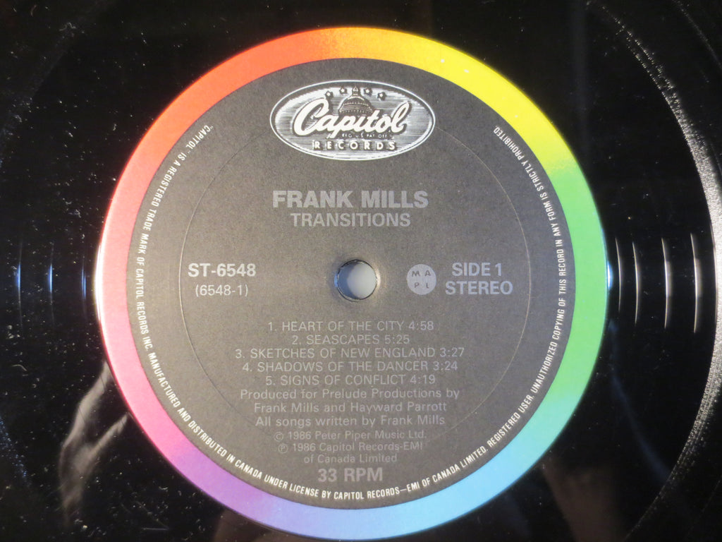 Frank Mills – Transitions (1986) Vinyl LP