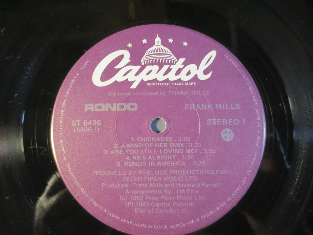 Frank Mills – Rondo (1982) Vinyl LP