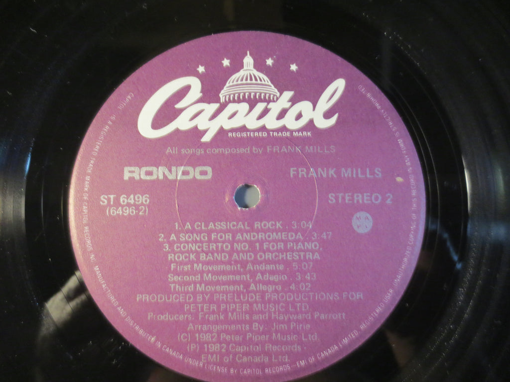 Frank Mills – Rondo (1982) Vinyl LP