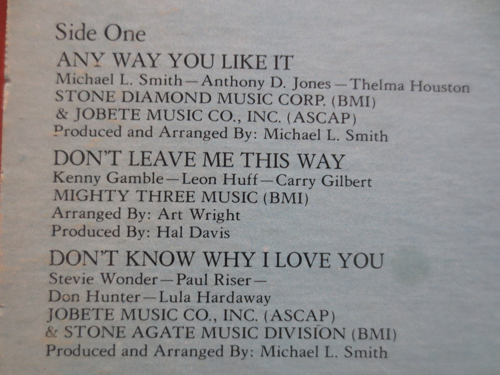 Thelma Houston – Any Way You Like It (1976) Vinyl LP