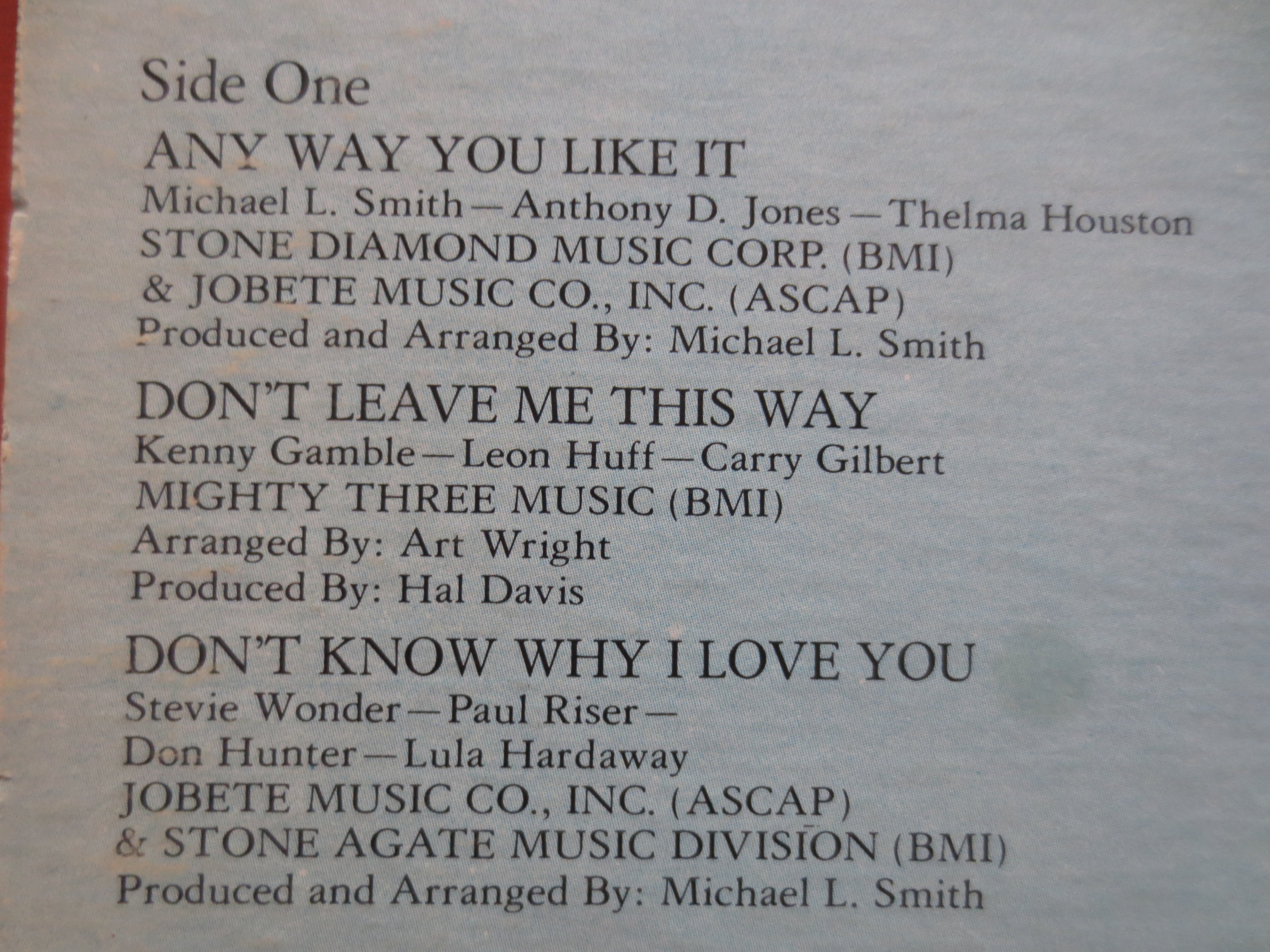 Thelma Houston – Any Way You Like It (1976) Vinyl LP