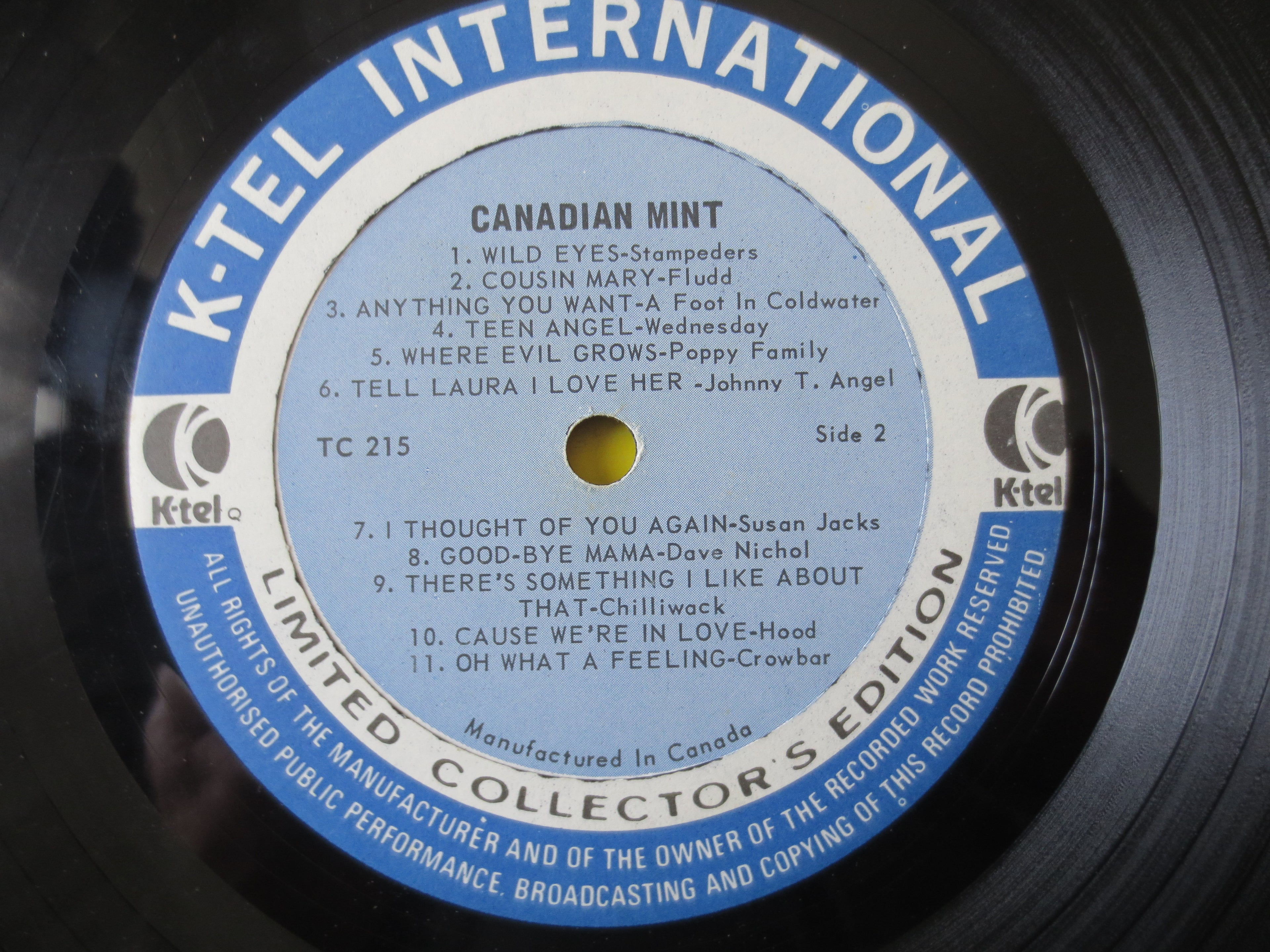 K-Tel Records – Canadian Mint (1973) Vinyl LP