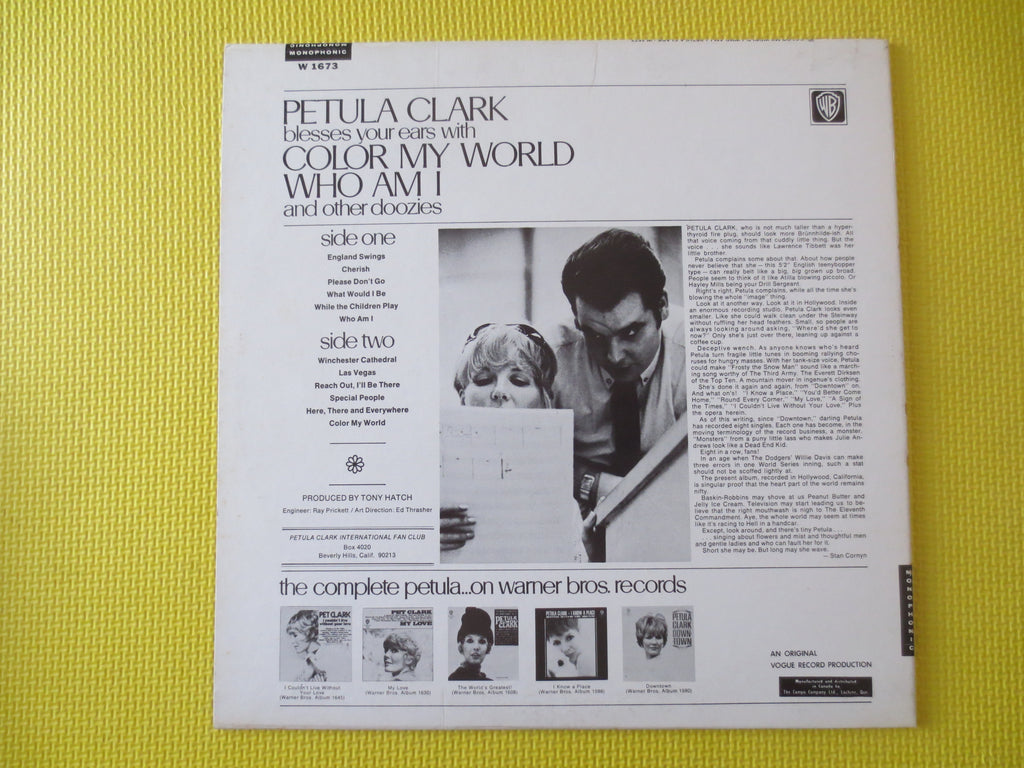 Petula Clark – Color My World / Who Am I (1967) Vinyl LP