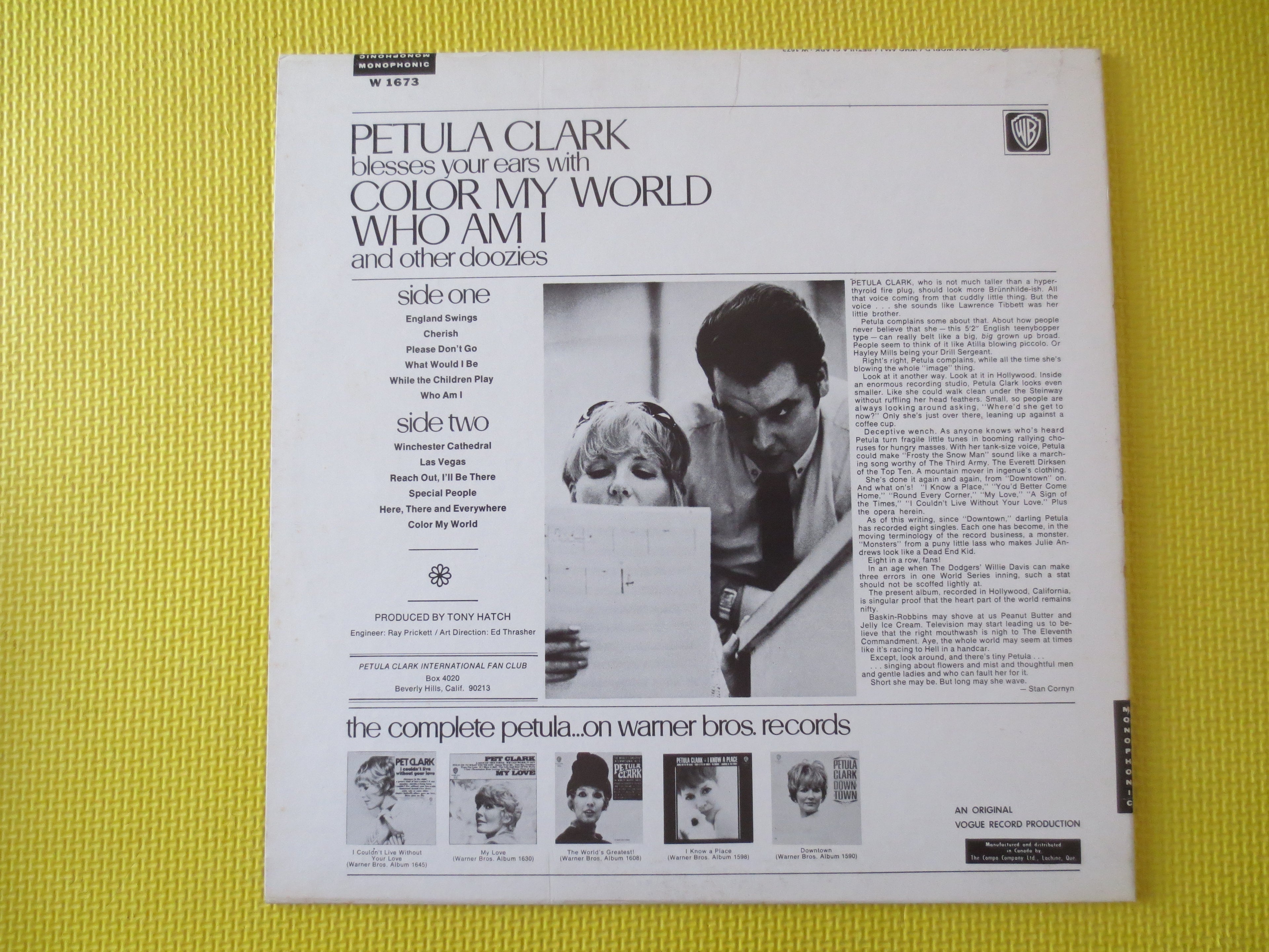 Petula Clark – Who Am I (1967) Vinyl LP
