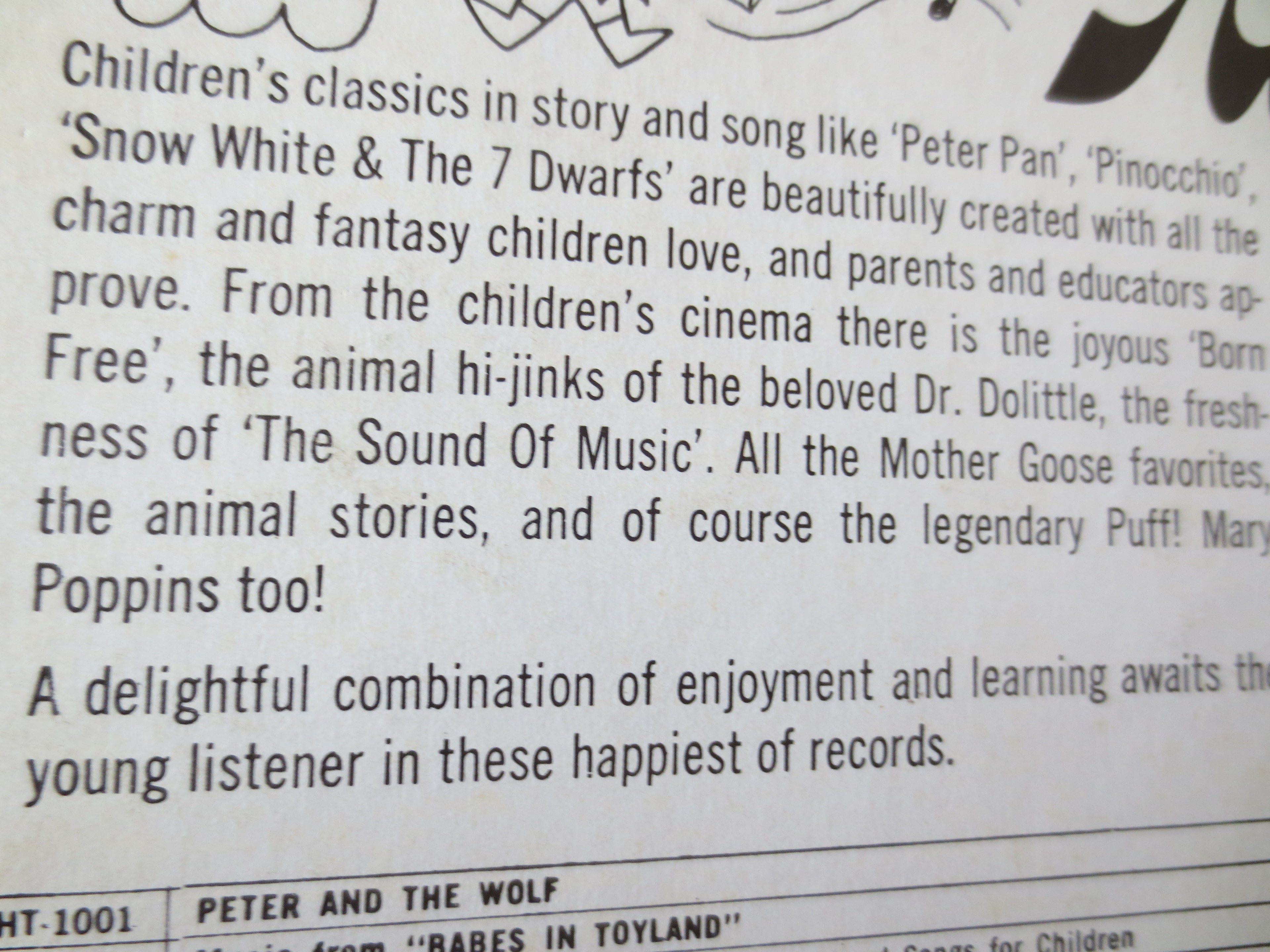 Mother Goose Favorites (Happy Time Records, 1962) Vinyl LP