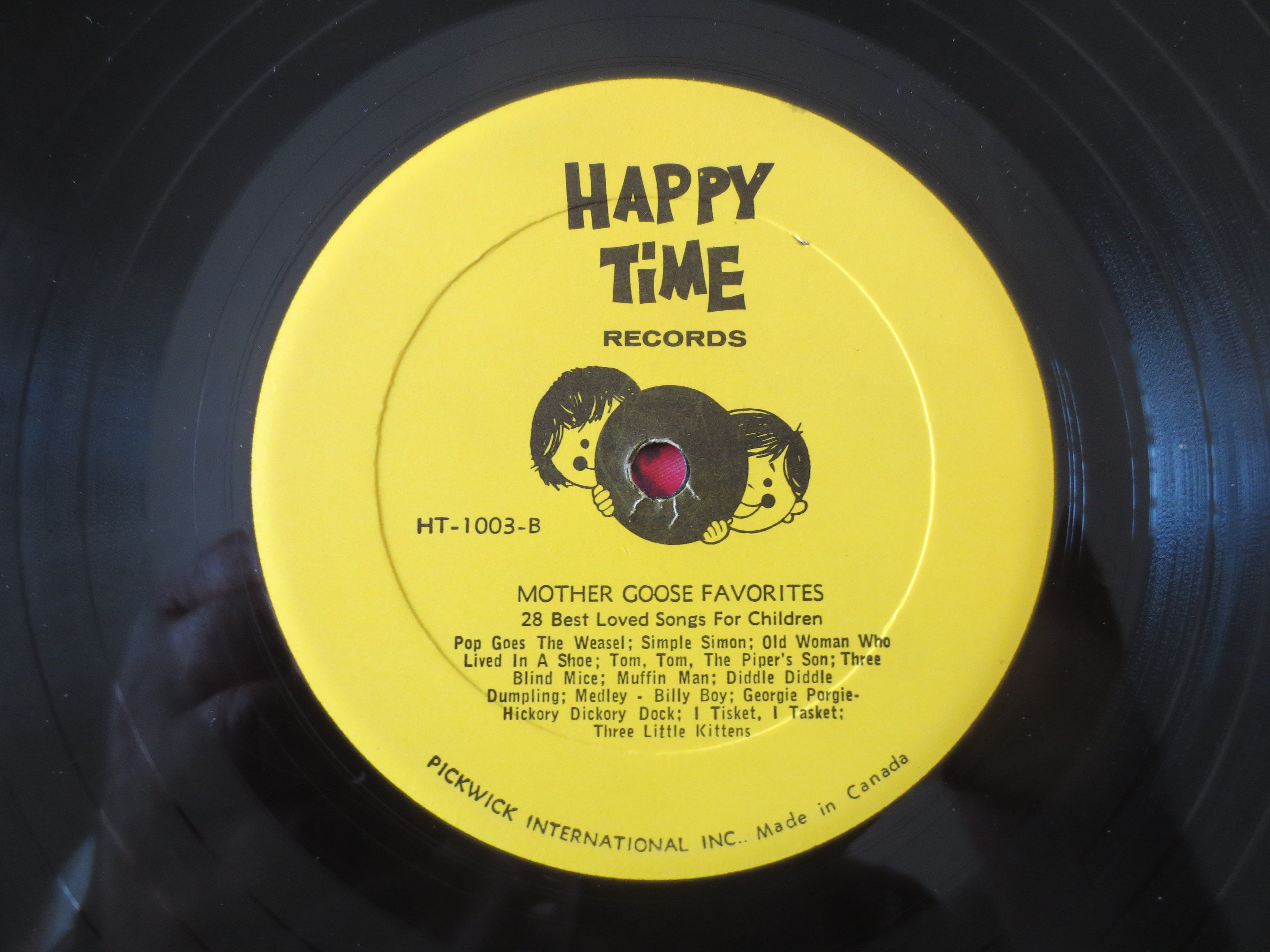 Mother Goose Favorites (Happy Time Records, 1962) Vinyl LP