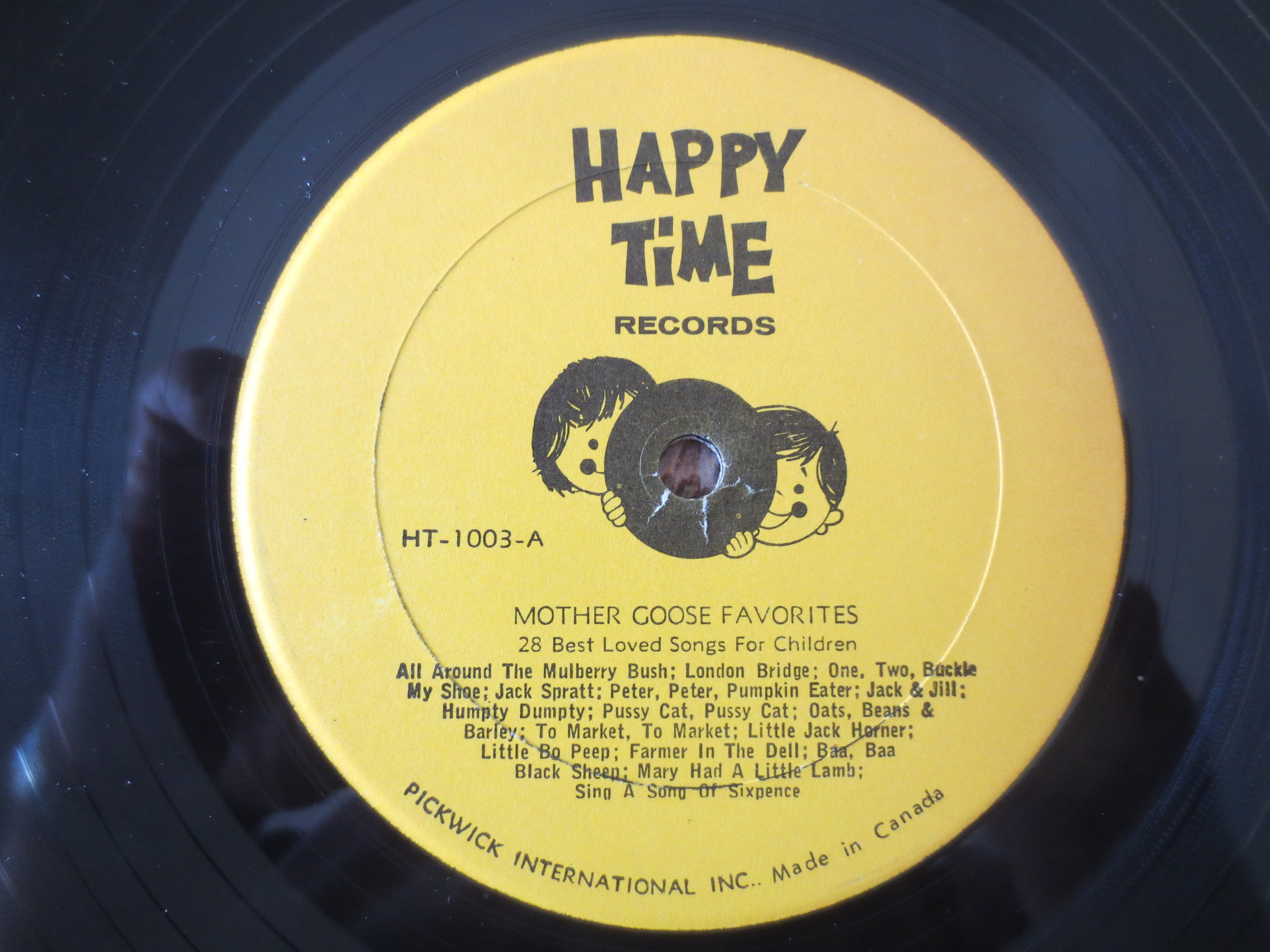 Mother Goose Favorites (Happy Time Records, 1962) Vinyl LP